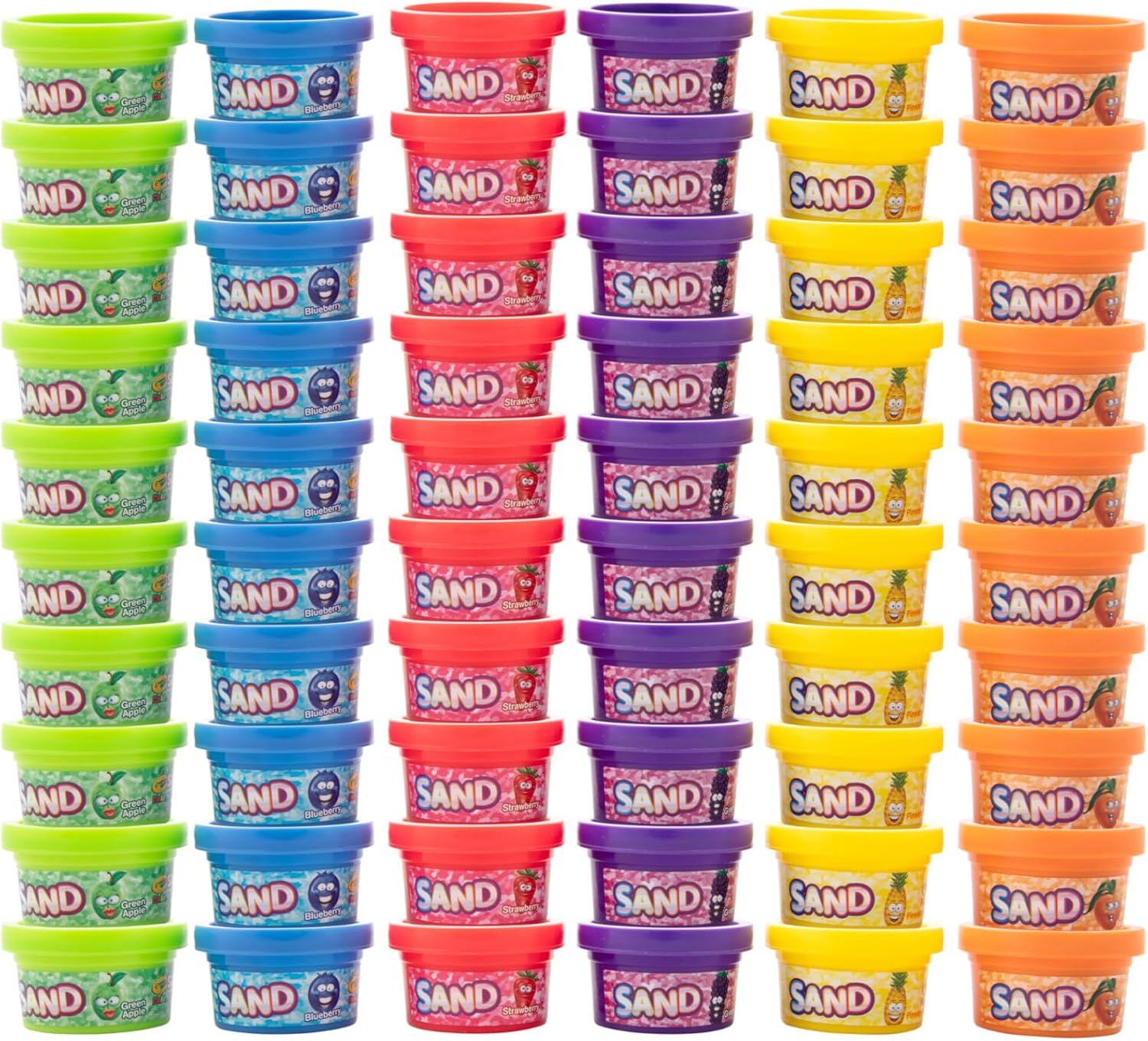 Crayola Silly Scents Play Sand – 60 Mini 1oz Tubs of Moldable Sensory Sand in 6 Bright Colors | Easter Day Party Favors, Classroom Prizes, Sensory Toys, Fidget & Creativity