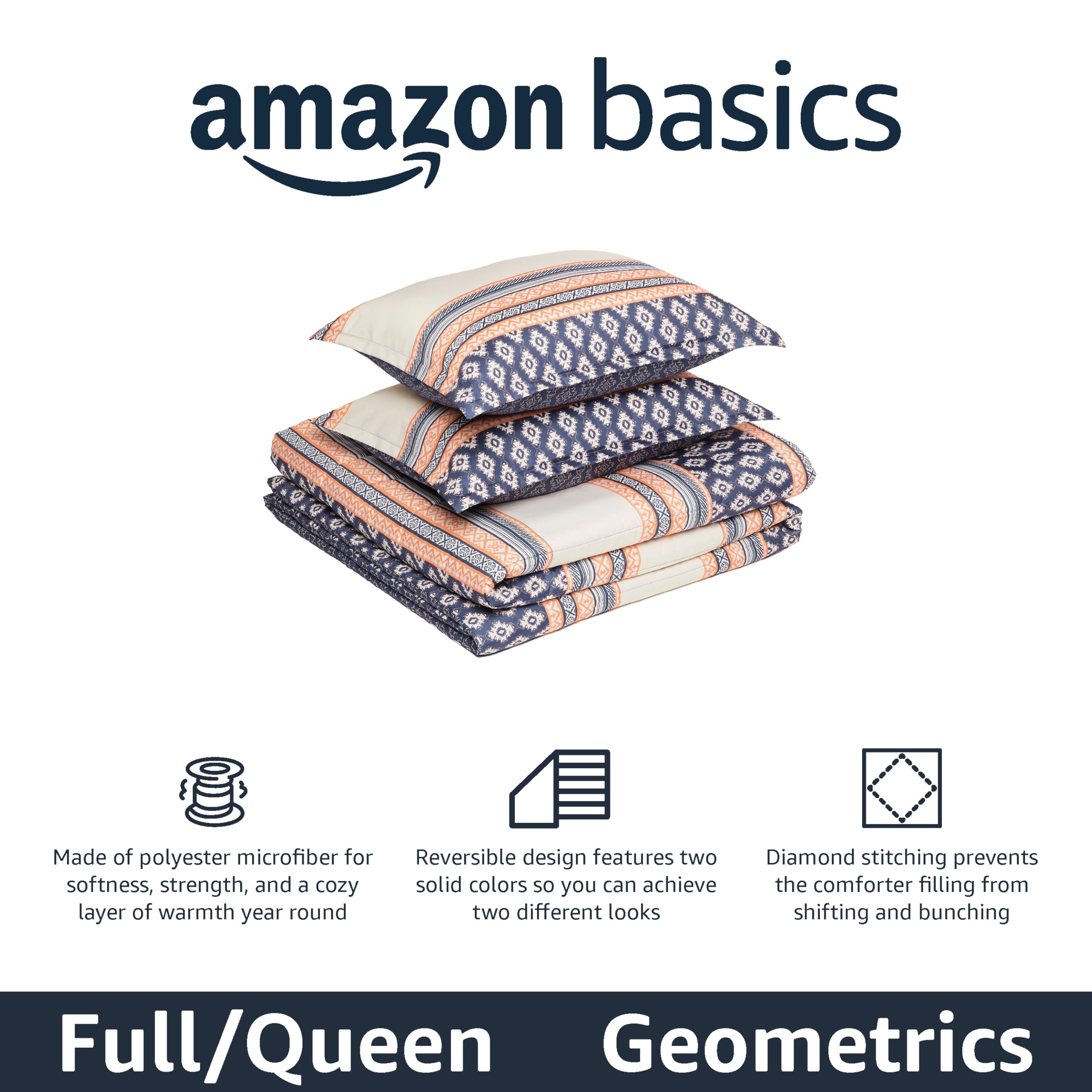 Amazon Basics Reversible Lightweight Microfiber All Season Comforter Blanket, Twin/Twin XL, Burgundy/Grey (Pack of 2)