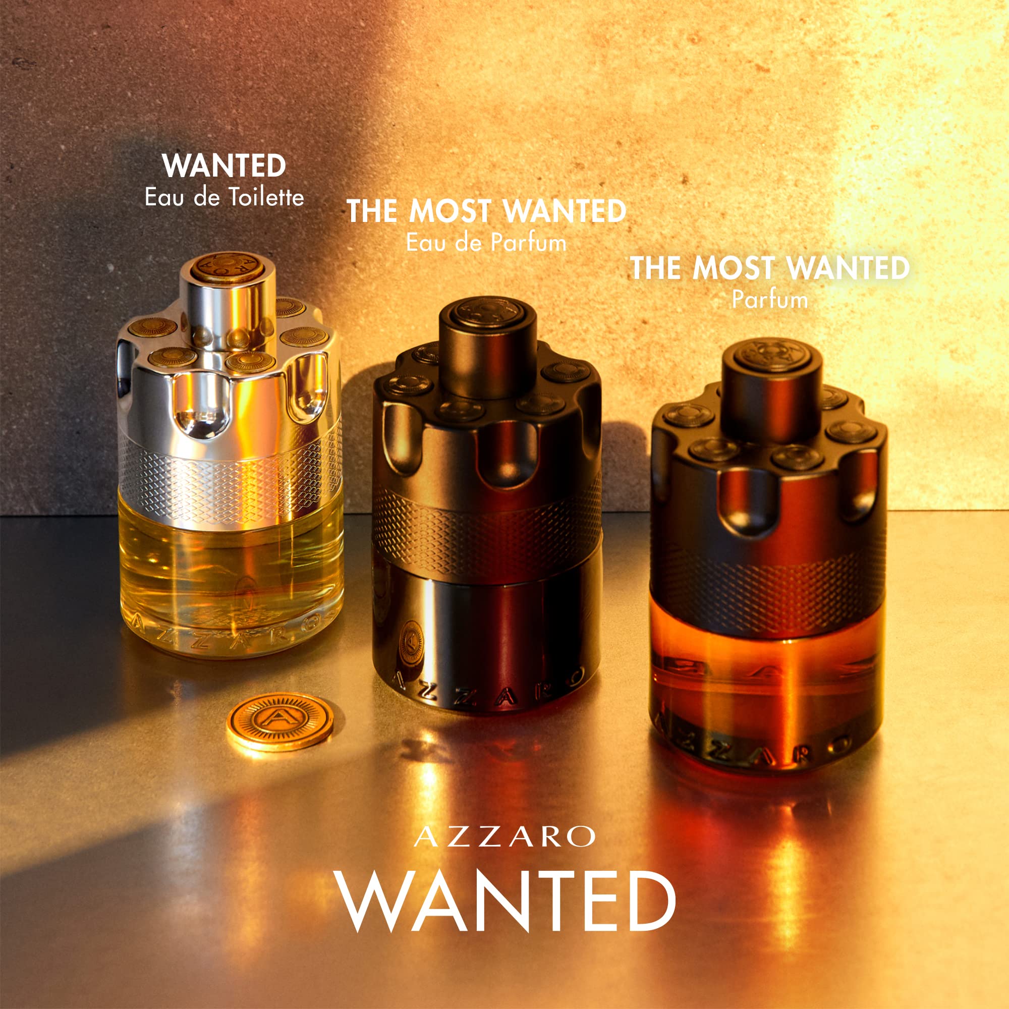 Azzaro Wanted Eau de Toilette - Vibrant & Irresistible Mens Cologne - Woody, Citrus & Spicy Fragrance - Fresh Notes of Cardamom, Lemon, Vetiver - Everyday Wear - Luxury Perfumes for Men