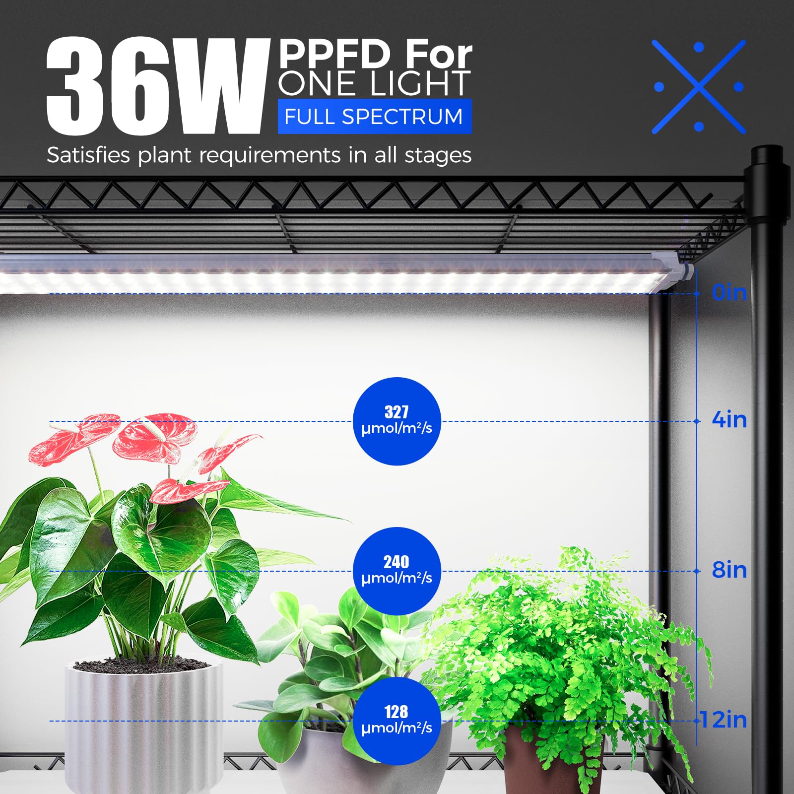 Barrina Indoor Greenhouse with Grow Light, with 40W Seed Starting LED Indoor Plant Light, Portable Mini Greenhouse with Timer for Seed Starter Tray, Seedling, Sprouting, Microgreens, 23x23x23IN