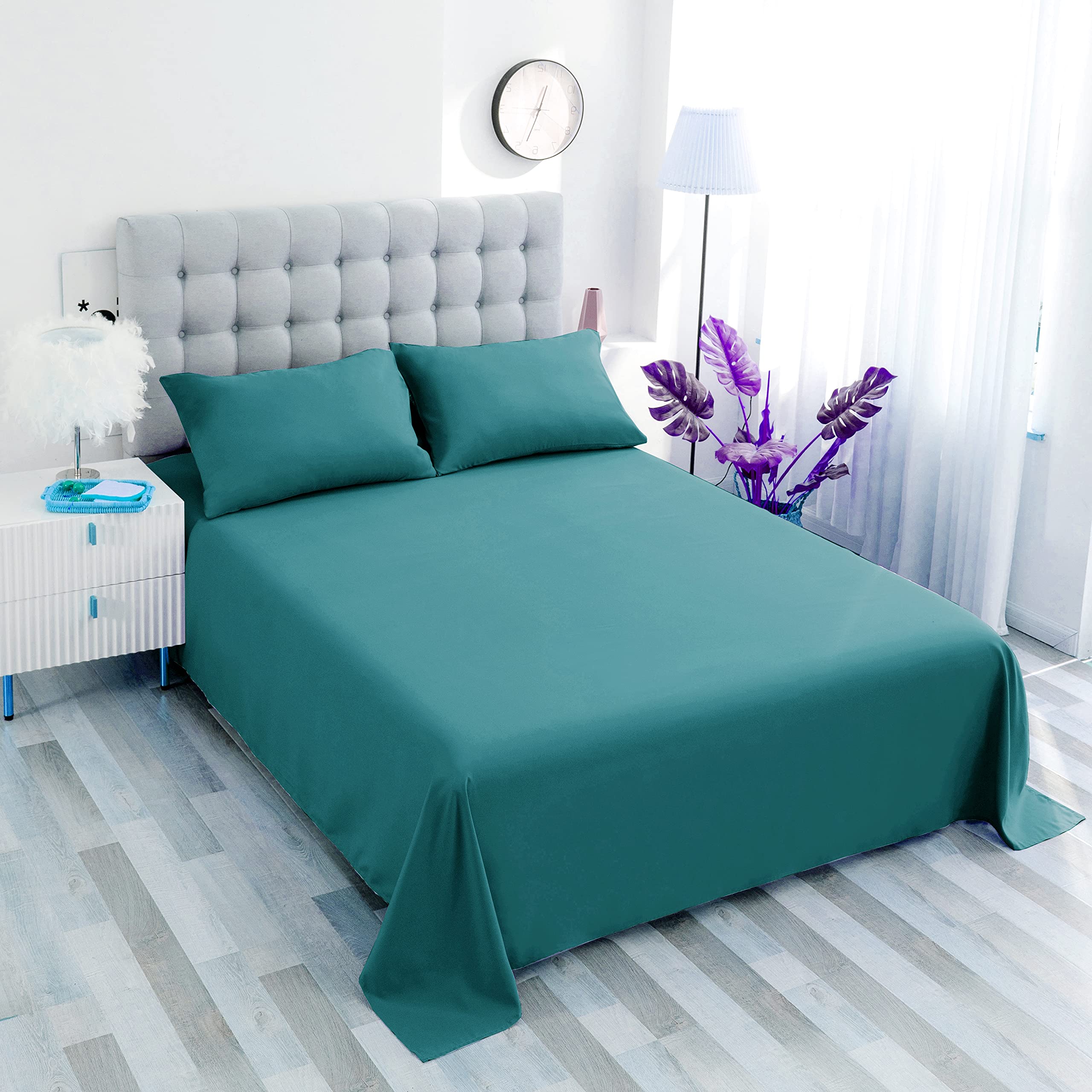 Sfoothome Fitted Sheet Twin Size with Deep Pockets - Soft and Comfortable Microfiber - Fade Wrinkle Resistant, Beige Mattress Sheets
