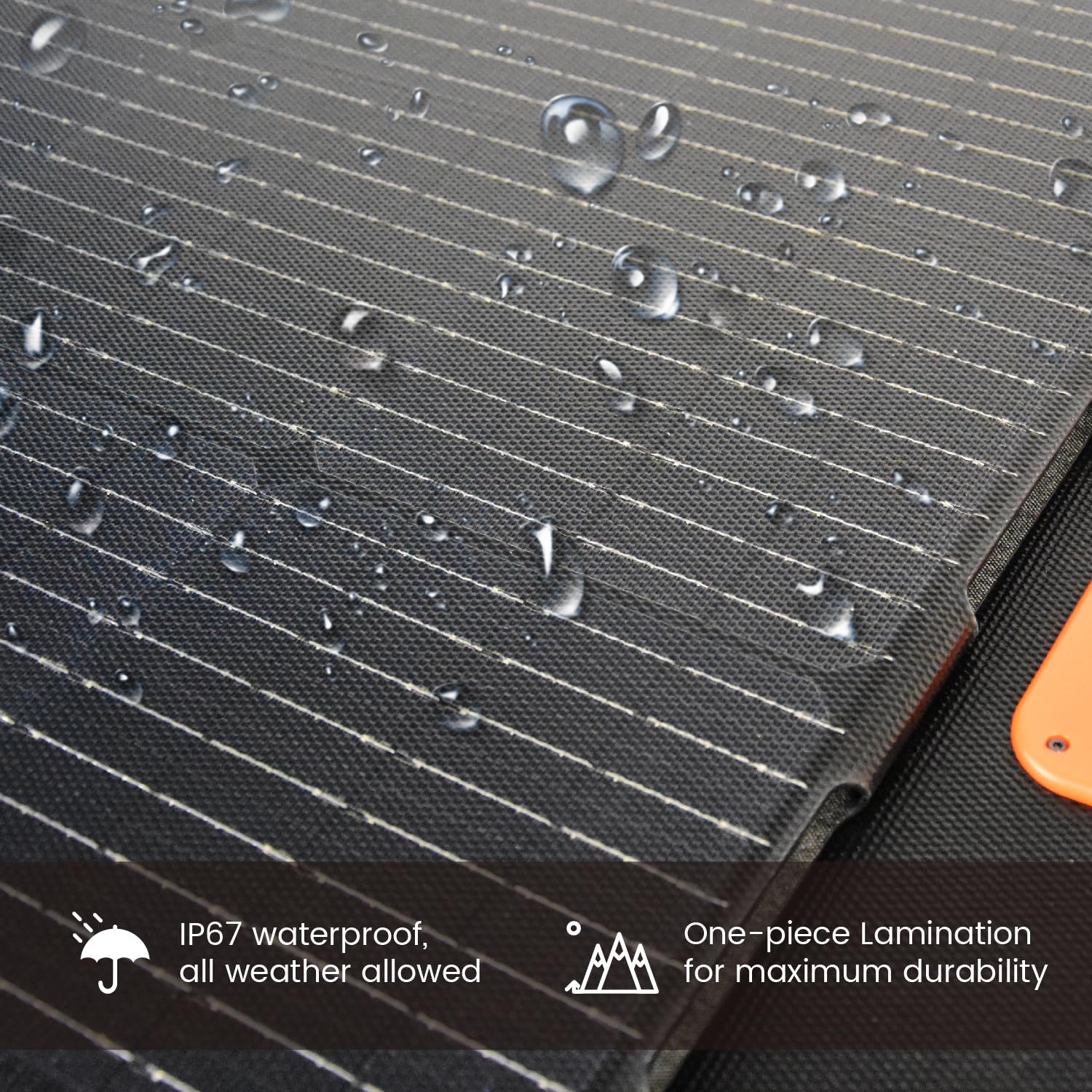 Portable Solar Panel 80 Watt for Power Station, IP67 Waterproof Foldable Solar Cell Solar Charger w/ XT60 Anderson DC 8mm 7909 5521 Connector for Camping, RV, Off Grid Living