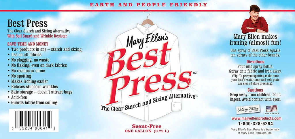Mary Ellen's Best Press Refills 1 Gallon-Scent Free