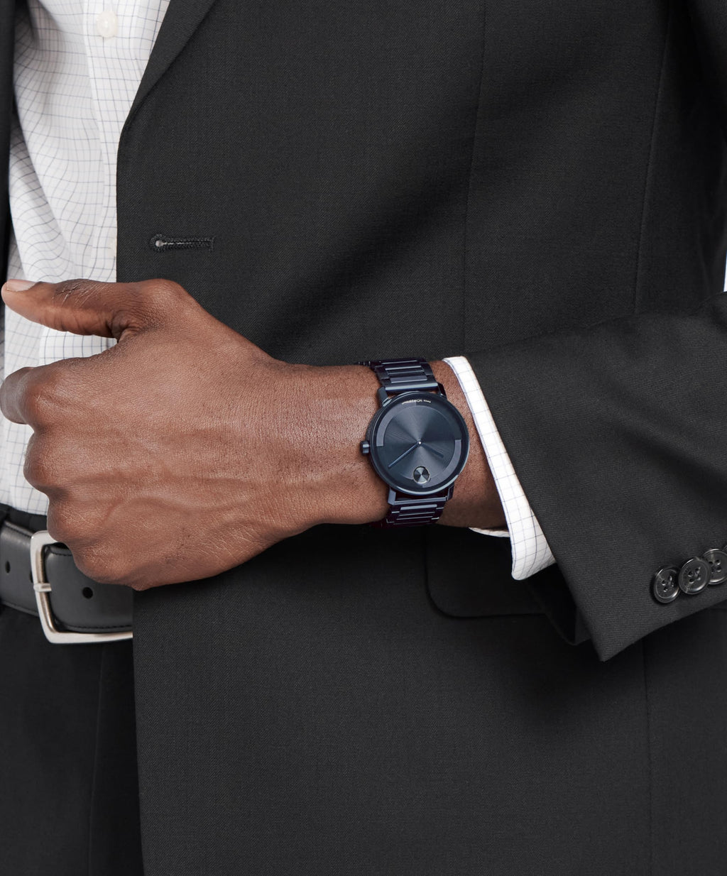 Movado Bold Evolution 2.0 Men's Watch - Swiss Quartz Movement, Stainless Steel Mesh Bracelet - 3 ATM Water Resistance - Luxury Fashion Timepiece for Him - 40mm
