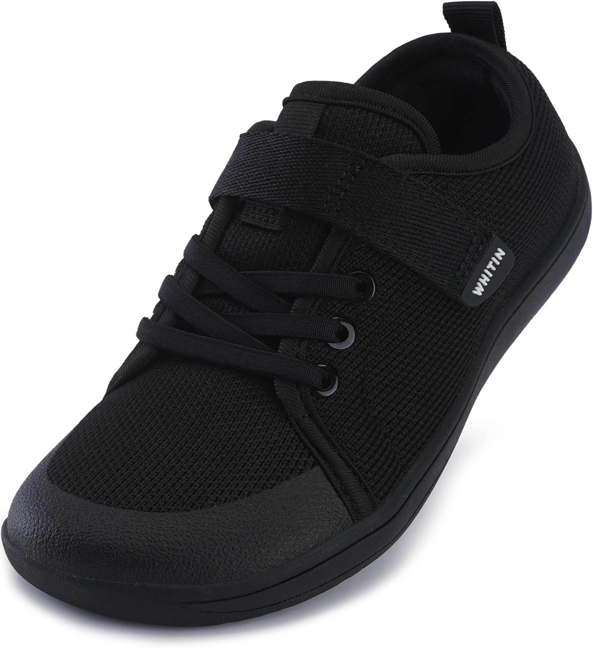 WHITIN Little/Big Kid Barefoot Shoes | Boys/Girls Lace-up Minimalist Sneakers | Wide Toe Box | Natural Flexible Fit