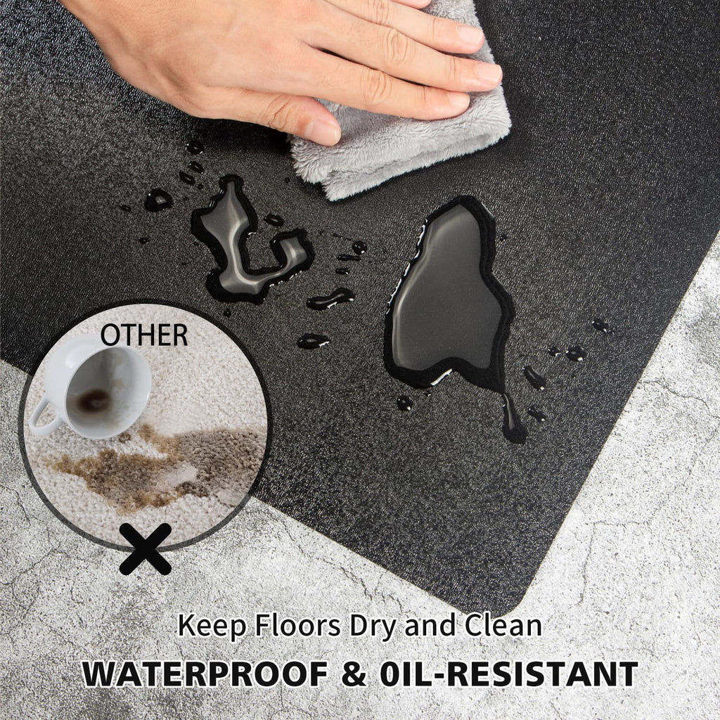 Clear Frosted Floor Mat, PVC Durable Anti-Scratch Floor Mat (24"x 36")