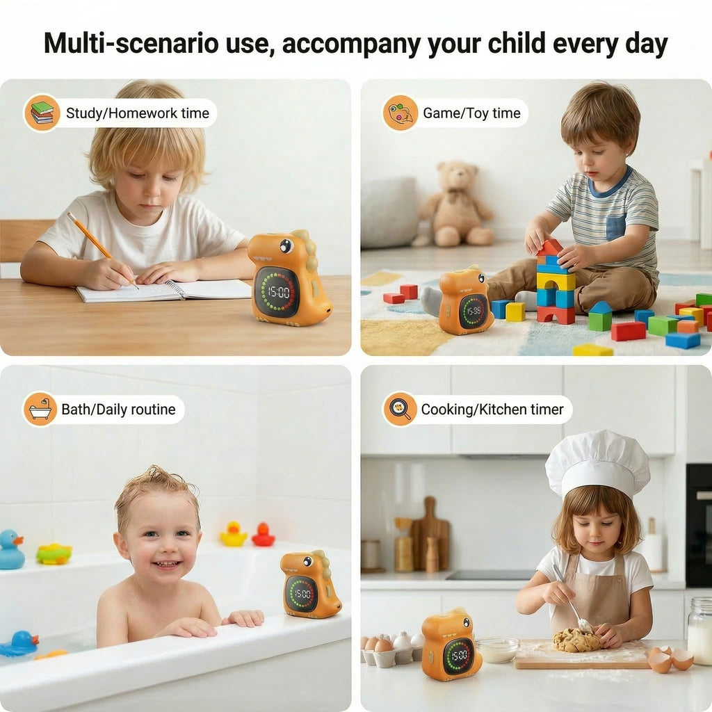 Visual Timer for Kids 99 Minute Digital Cute Kids Visual Timer Classroom Timer for Home School Study Teaching Time Management Countdown Timer