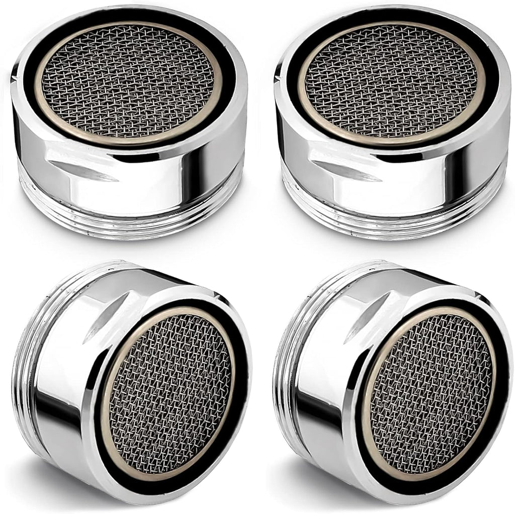 4Pcs Bathroom Faucet Aerator Replacement - 15"/16" 24mm Kitchen Bathroom Sink Attachment High Flow Aerator for Sink Faucet Aerators M24 Male Thread