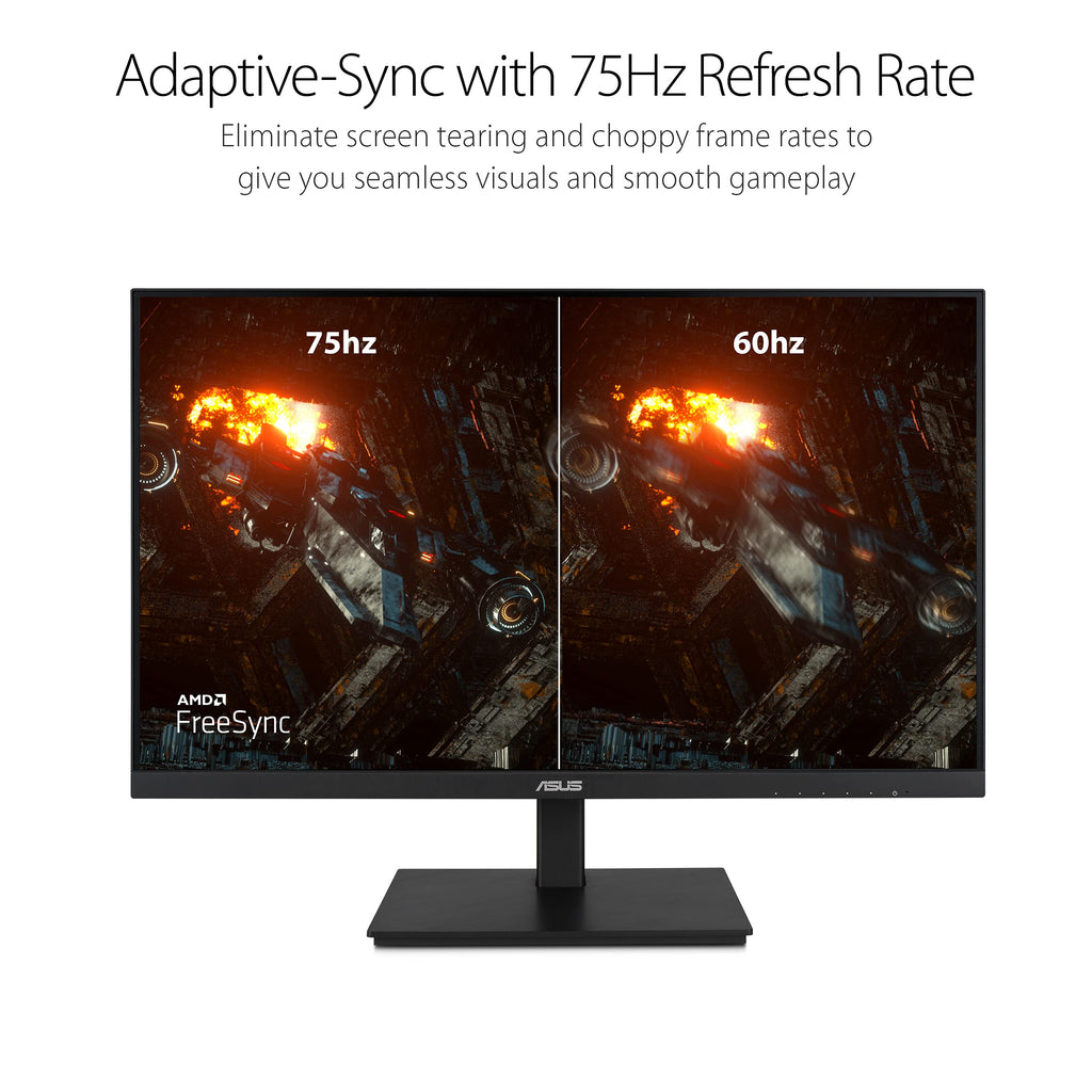 ASUS 22” Eye Care Monitor (VP229QF) – 100Hz, IPS, Full HD, 99% sRGB, Frameless, Adaptive-Sync, DisplayPort, HDMI, Low Blue Light, Flicker Free, Wall Mountable, 3 yr Warranty