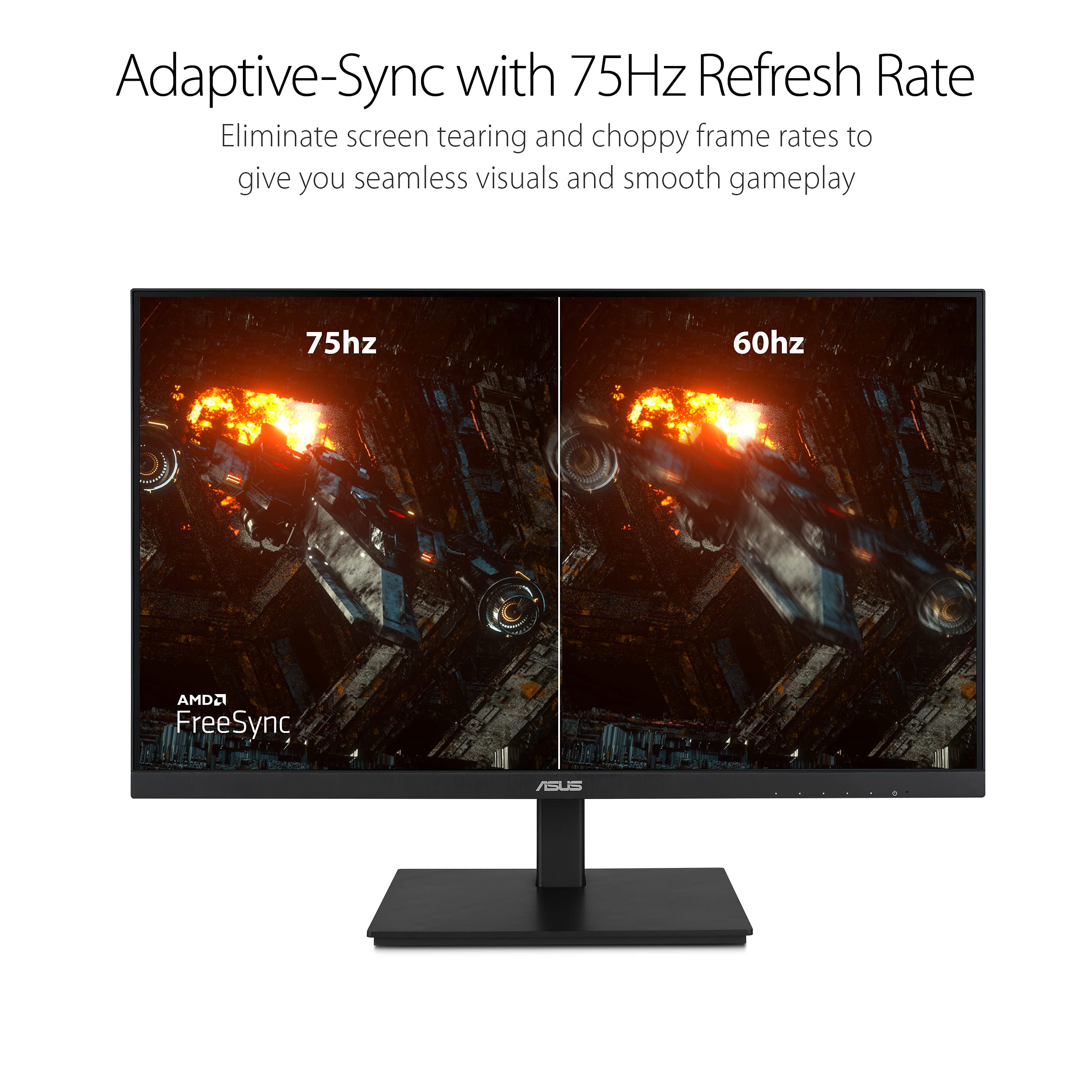 ASUS 22” Eye Care Monitor (VP229QF) – 100Hz, IPS, Full HD, 99% sRGB, Frameless, Adaptive-Sync, DisplayPort, HDMI, Low Blue Light, Flicker Free, Wall Mountable, 3 yr Warranty