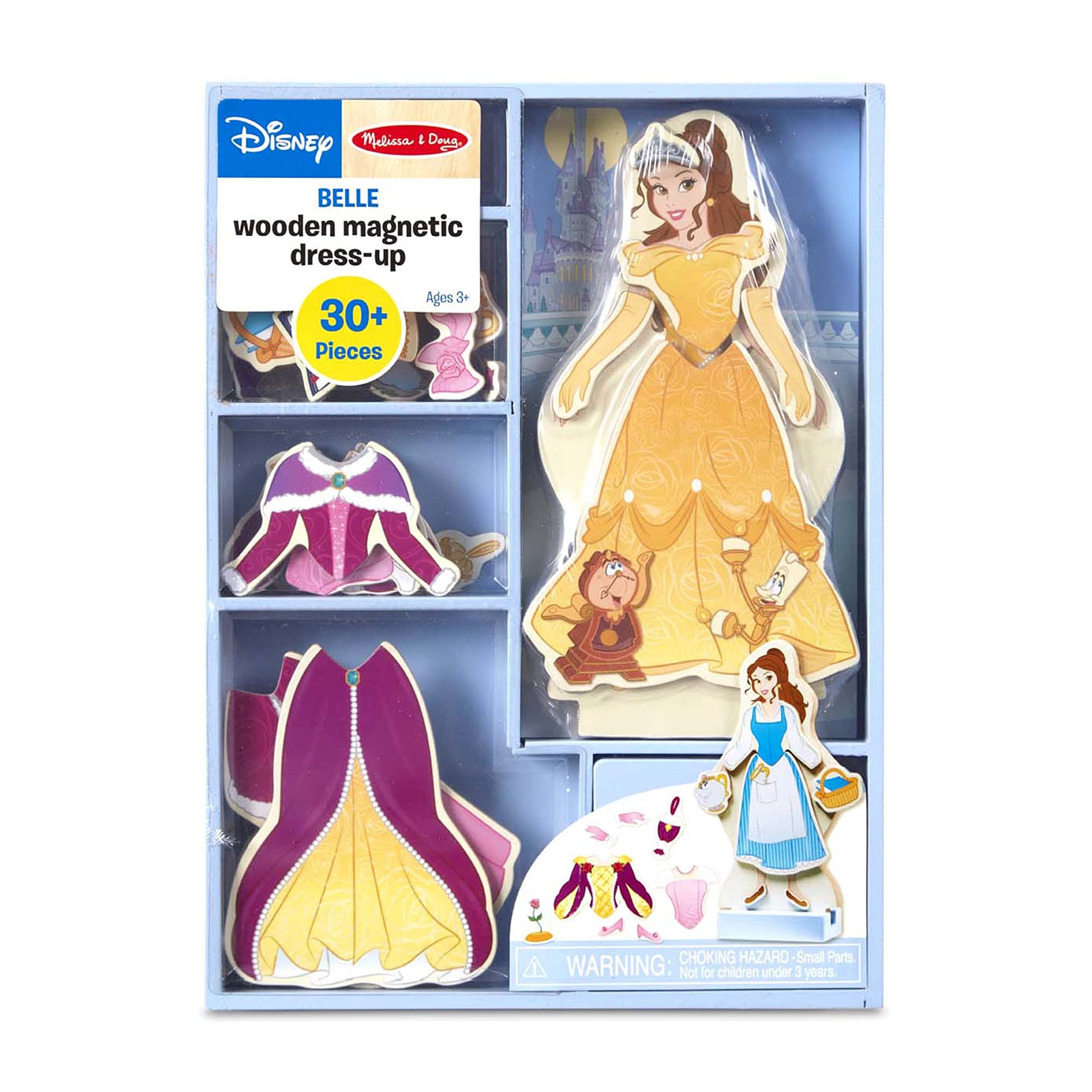 Melissa & Doug Disney Princess Ariel Magnetic Dress-Up Wooden Doll Pretend Play Set (30+ Pieces)