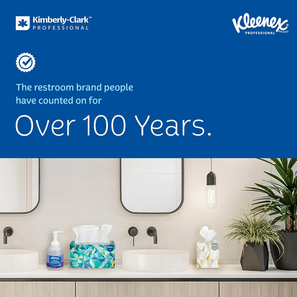 Kleenex Professional Universal Hard Roll Paper Towels, Bulk (01080), Hardwound 1.5" Core, Premium Absorbency Pockets, White (12 Rolls at 425' Each, 5,100'/Case)