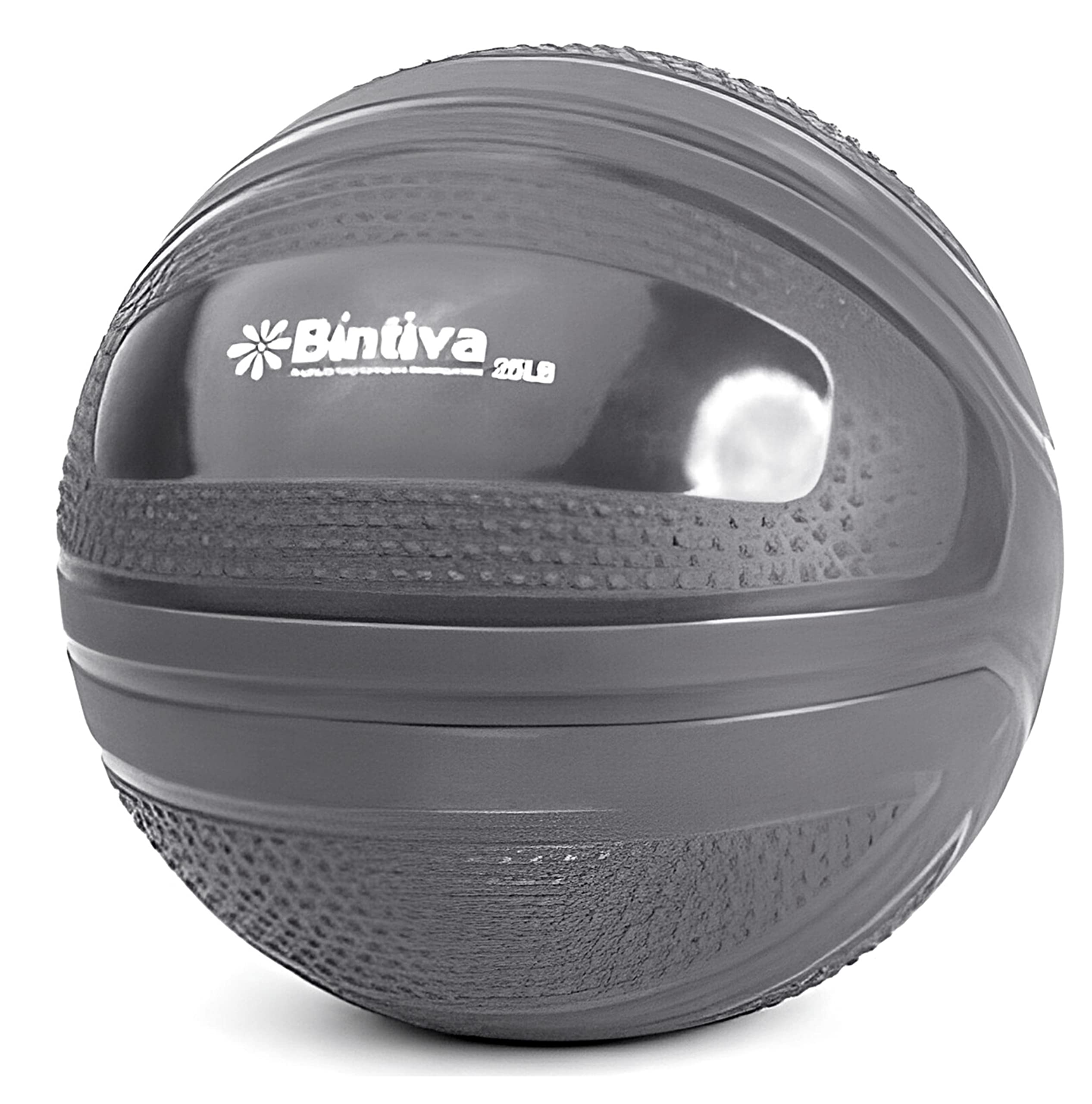 bintiva Non Bounce Slam Ball - Exercise Weighted Deadball for Workout and Fitness Routines - Medicine Dead Weight Ball