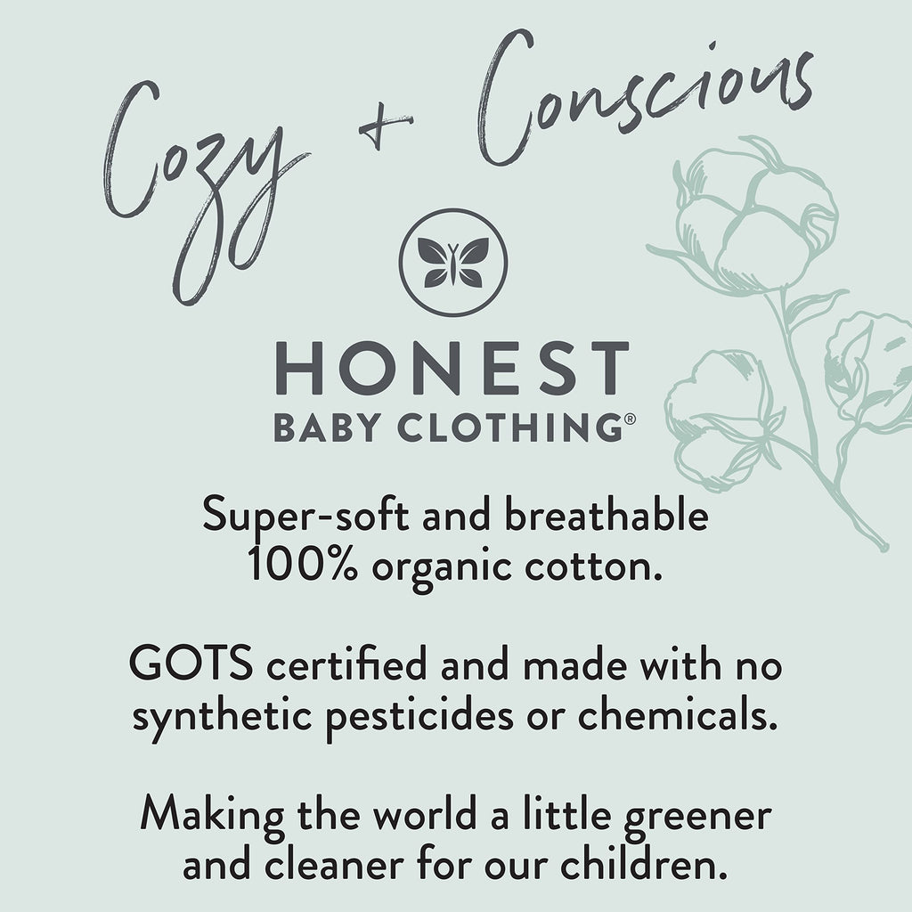 HonestBaby Unisex-Baby Organic Cotton Long Sleeve Tshirts Multipack