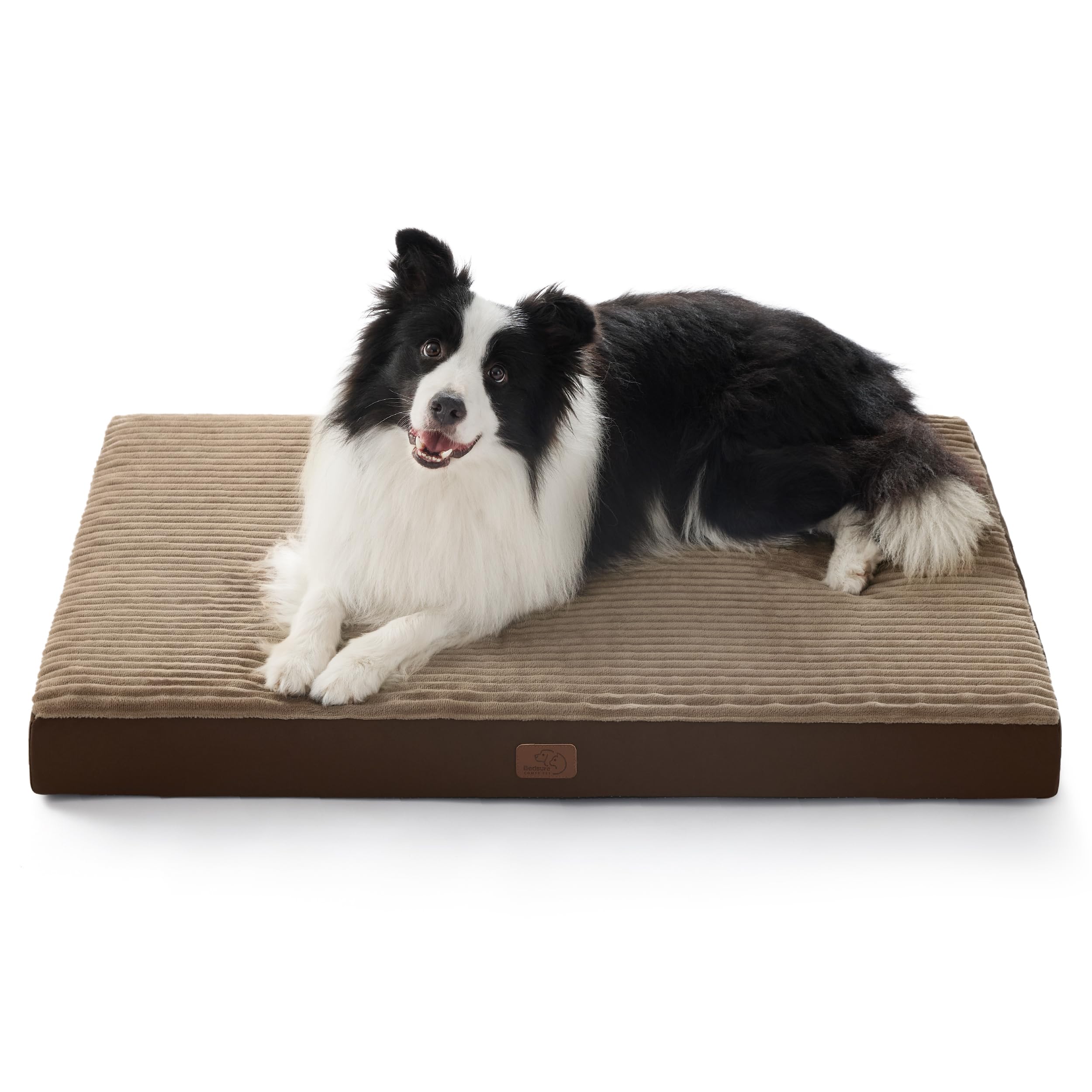 Bedsure ComfyFleece Dog Bed for Small Dogs - Orthopedic Pet Beds with Removable Washable Cover, NOT Waterproof Egg Crate Foam Puppy Mat, Suitable for Pet Up to 20 lbs, 23"x17"x2.8", NOT for Chewers