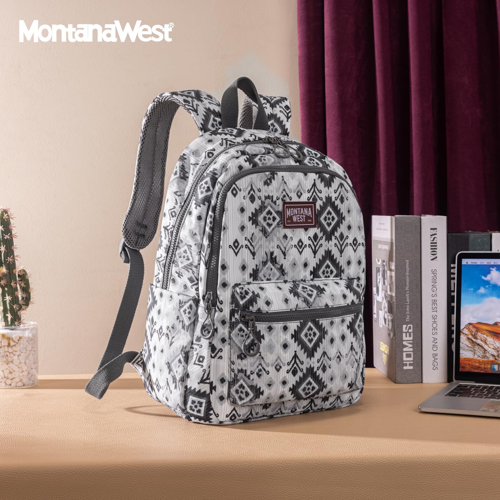 Montana West Backpack Purse for Women Western Aztec Backpack Purse Lightweight Casual Daypack for Travel