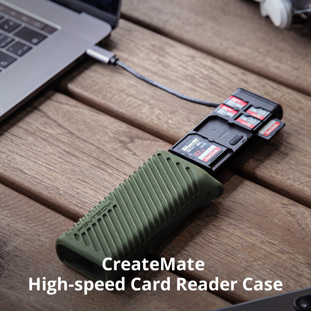 PGYTECH CreateMate USB 3.2 CFexpress A Card Reader 10GBps SD Card Reader for Photographer (CFexpress-A, Black)