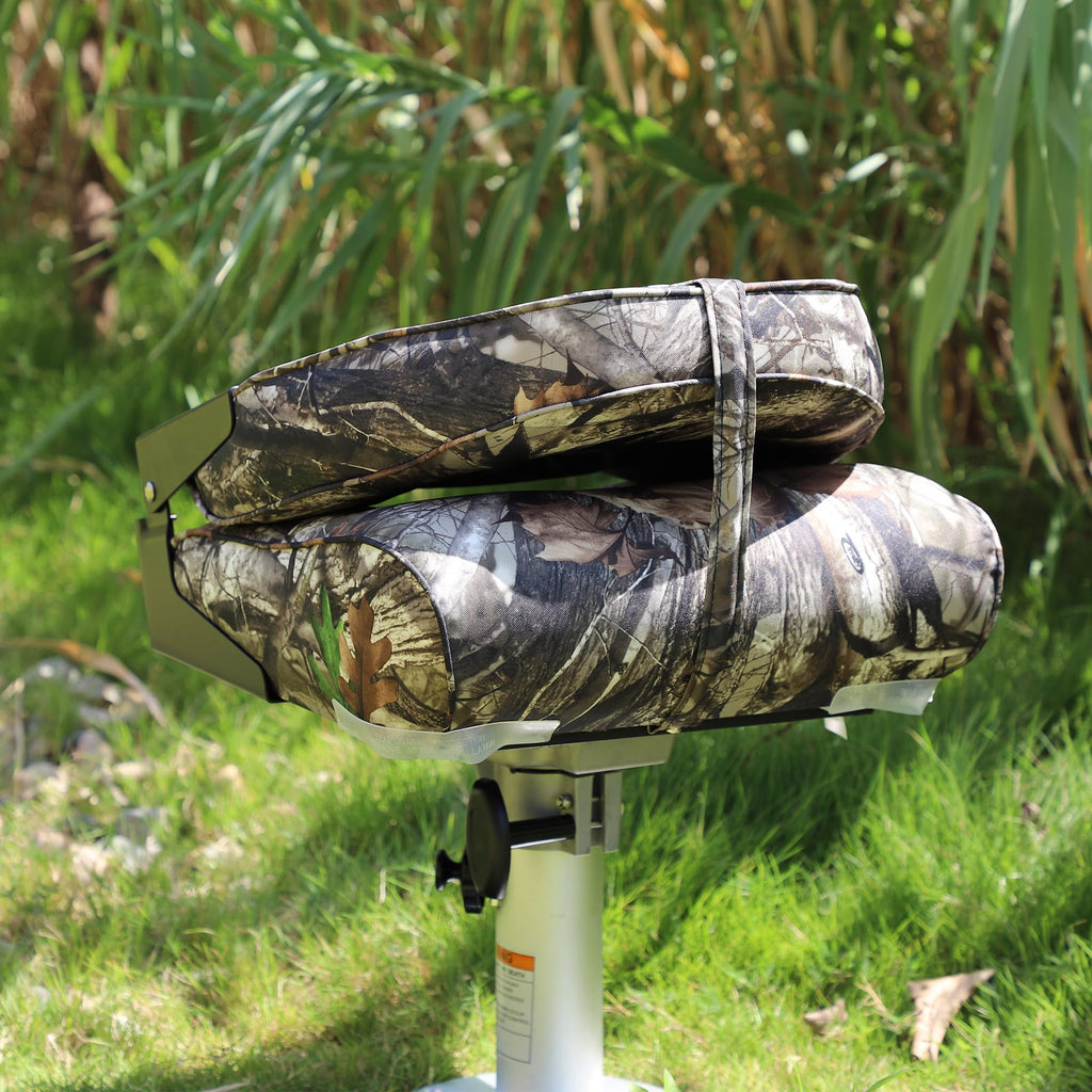 NORTHCAPTAIN Marine Boat Chair 2 Pack,Camo High Back Folding Fishing Boat Seat for Fishing, Bass/Jon/Pontoon Boats, 4 Mounting Screws Included
