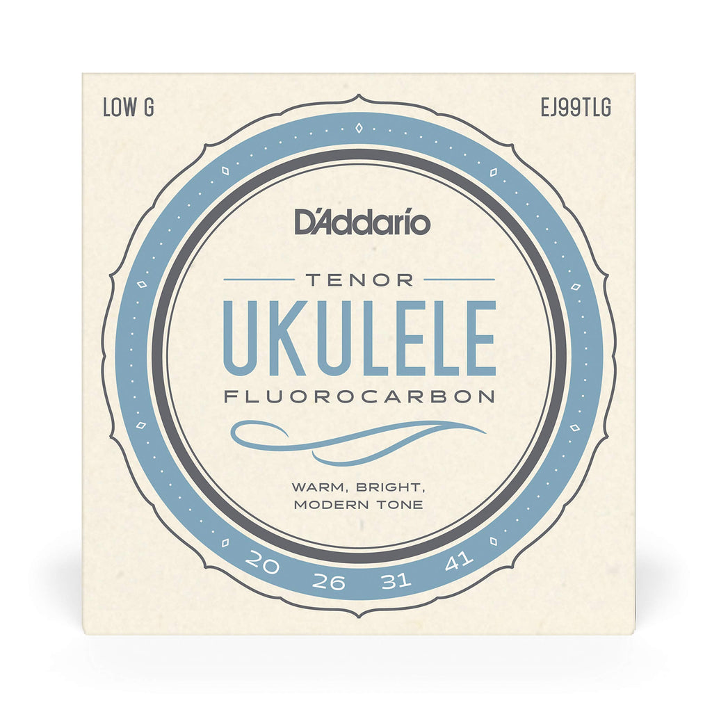 D'Addario Baritone Ukulele Strings, Fluorocarbon, EJ99B, 4-String Set, Pack of 1