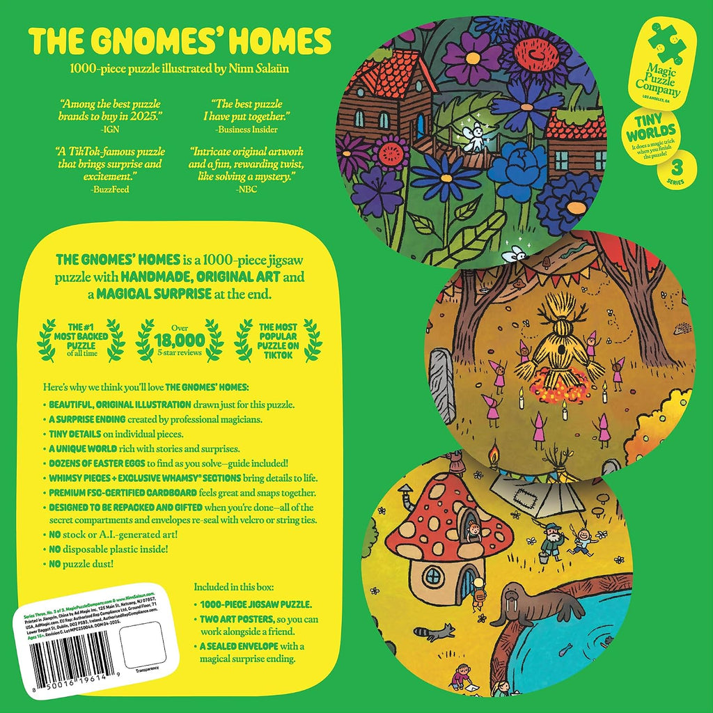 The Gnomes' Homes • 1000 Piece Jigsaw Puzzle from The Magic Puzzle Company • Series Three