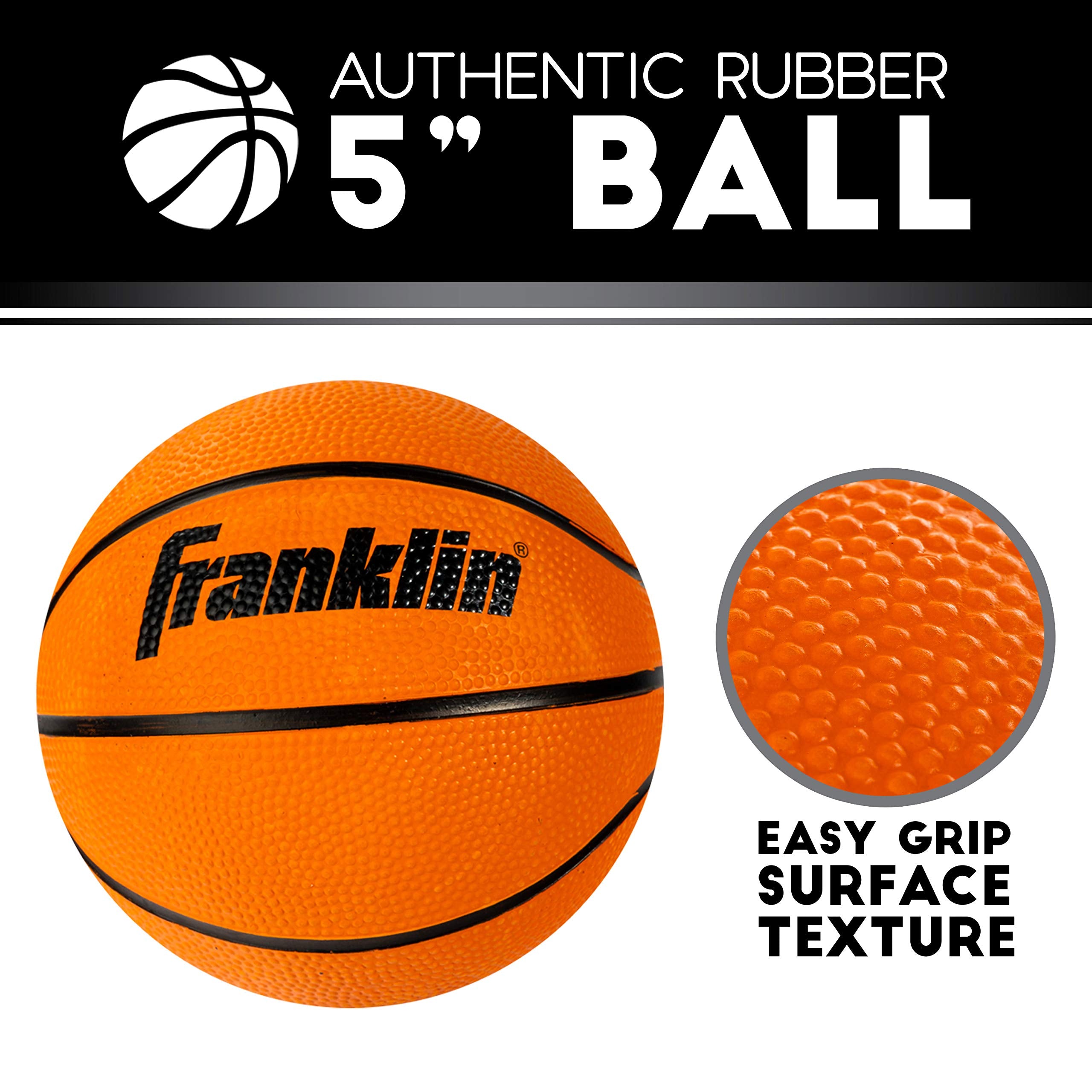 Franklin Sports Mini Basketball Hoops-Indoor Over The Door Mini Hoop+Basketball Sets-Perfect Accessory for Bedroom+Office