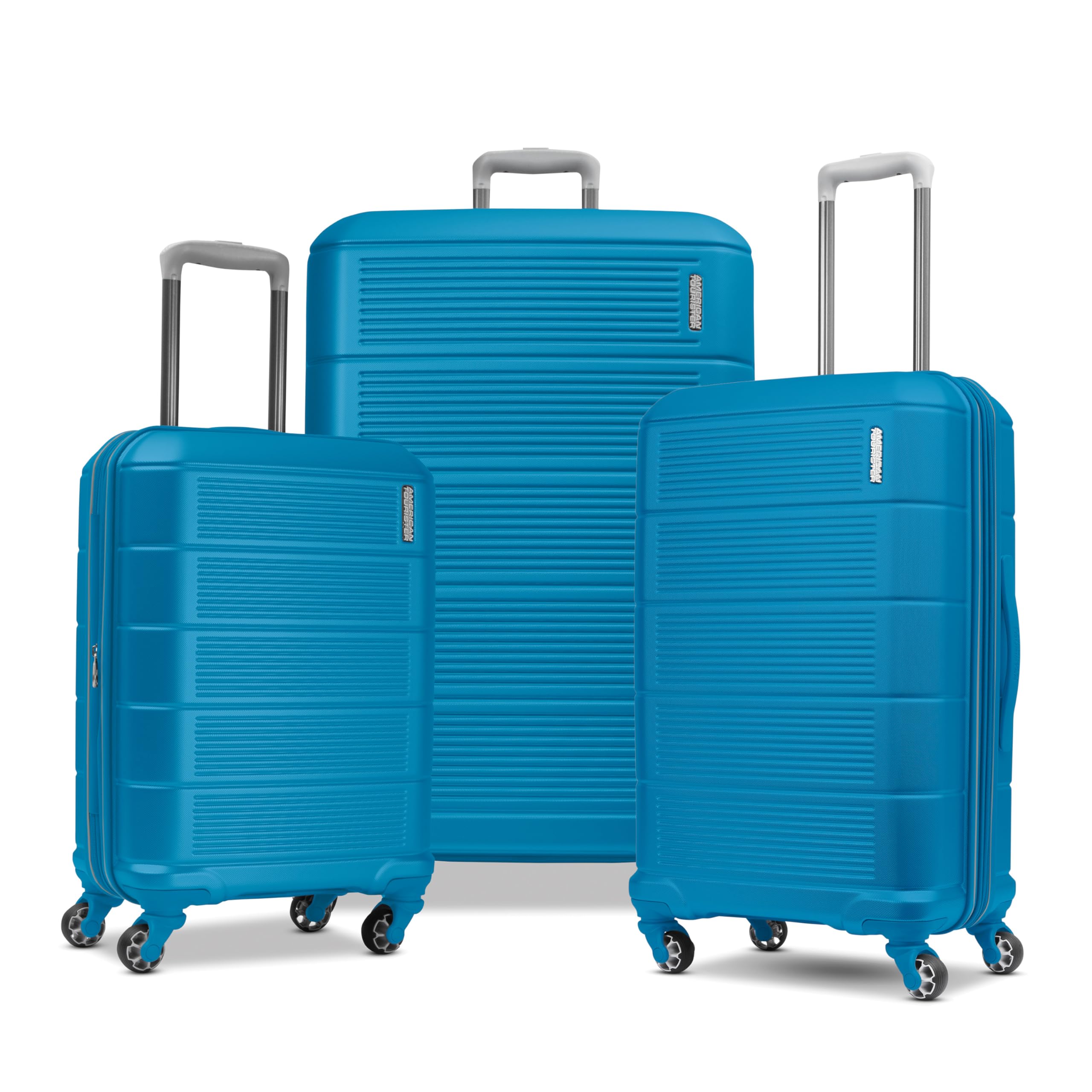 American Tourister Stratum 2.0 Expandable Hardside Luggage with Spinner Wheels, 2-Piece Set 20/28, Blue