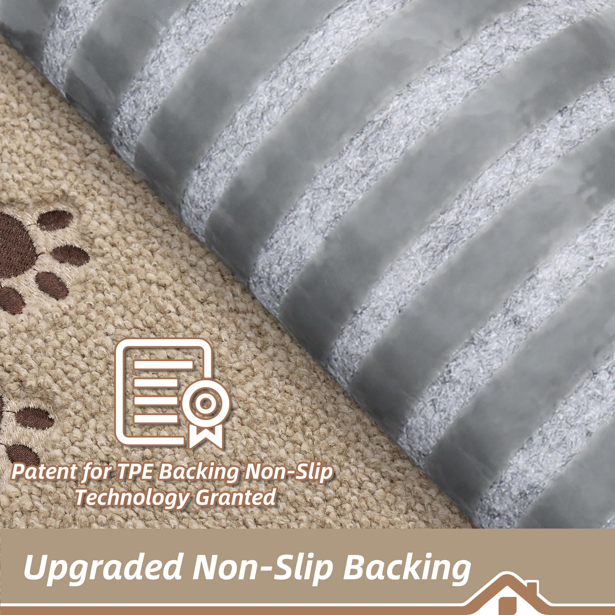 BEQHAUSE Stair Treads for Wooden Steps 28inX9in, Non Slip Carpet Stair Treads Indoor Stair Runners Machine Washable, Soft Stair Rugs Mat Surface Polyester TPE Backing, 4pcs, Beige