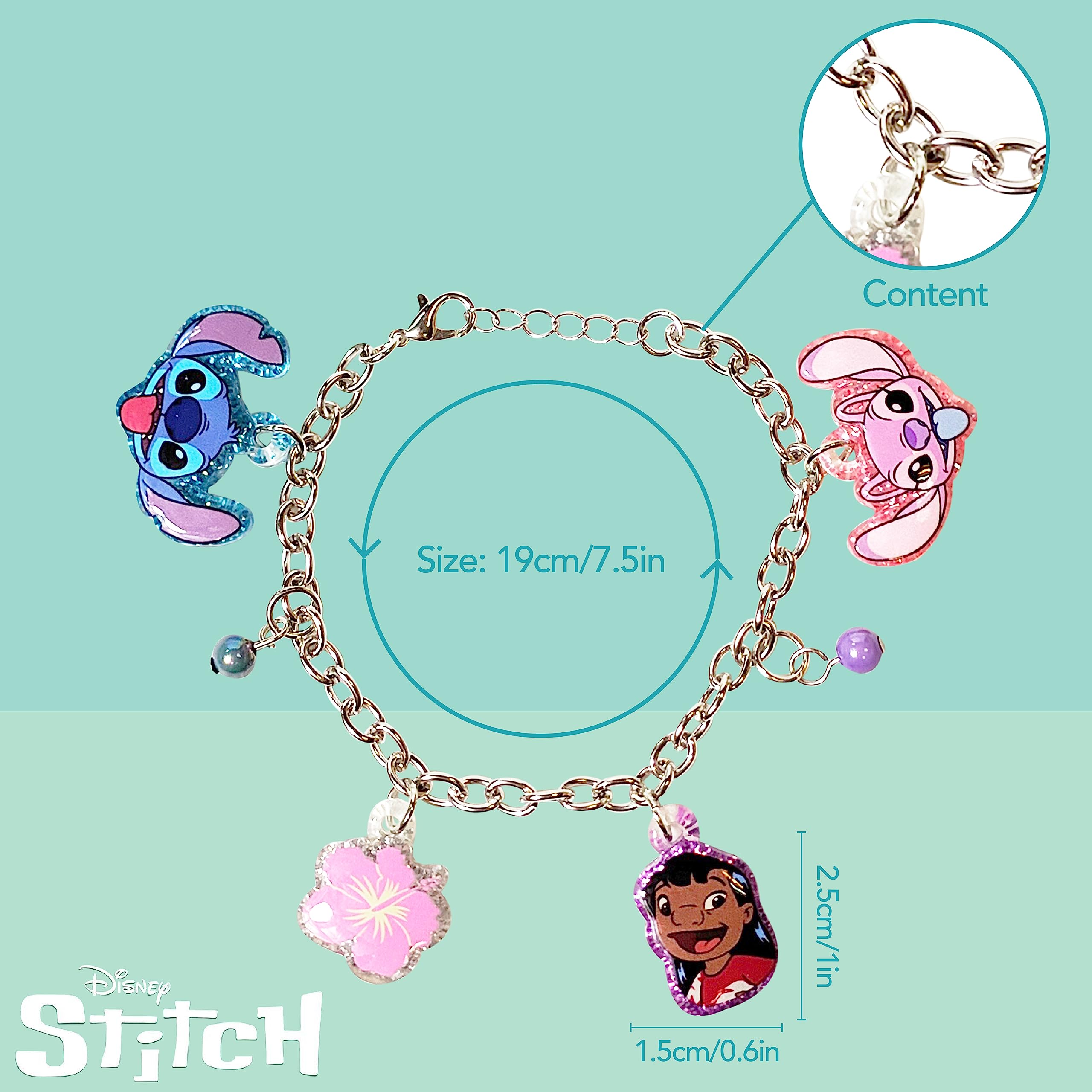 LUV HER 7" Minecraft Bracelet with 4 Metal Charms - Minecraft -Ages 3+
