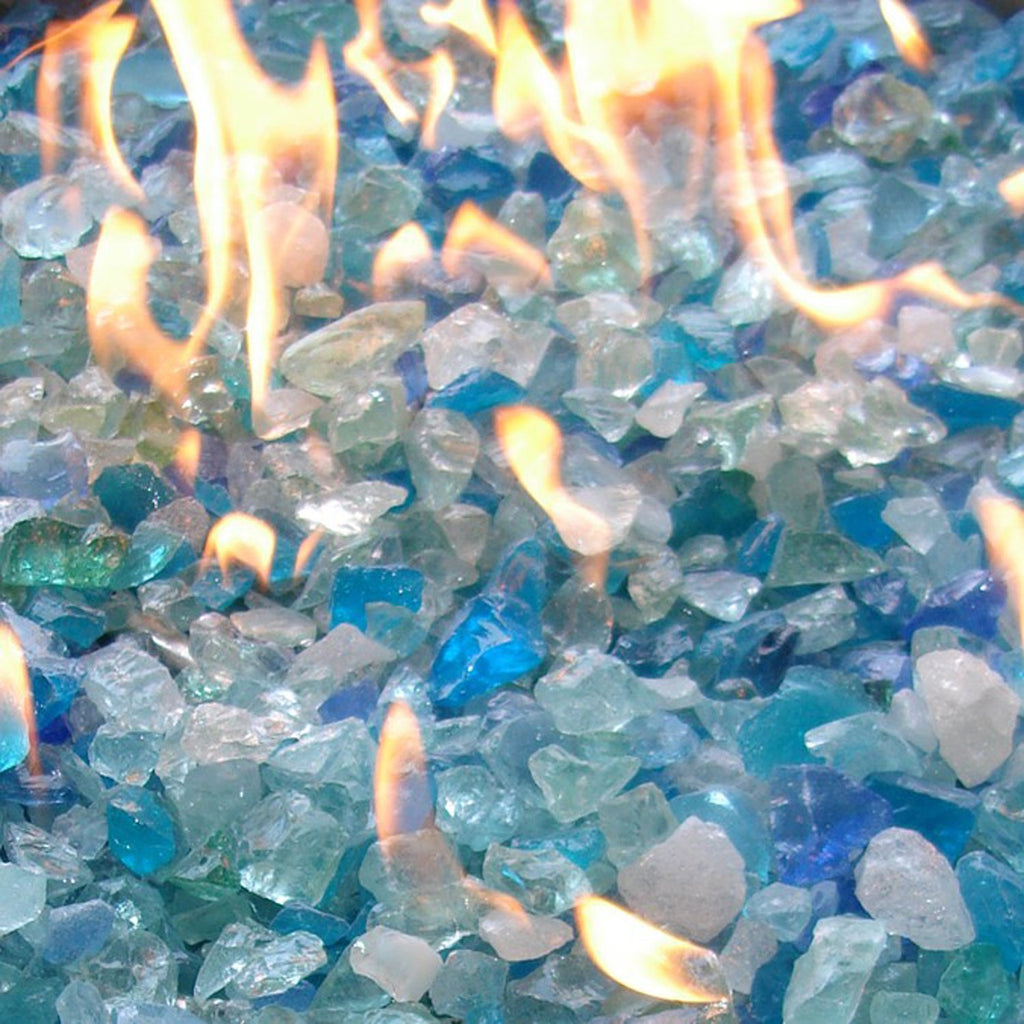 Hiland RGLASS-2-AMB Fire Glass, 20 lb, Amber
