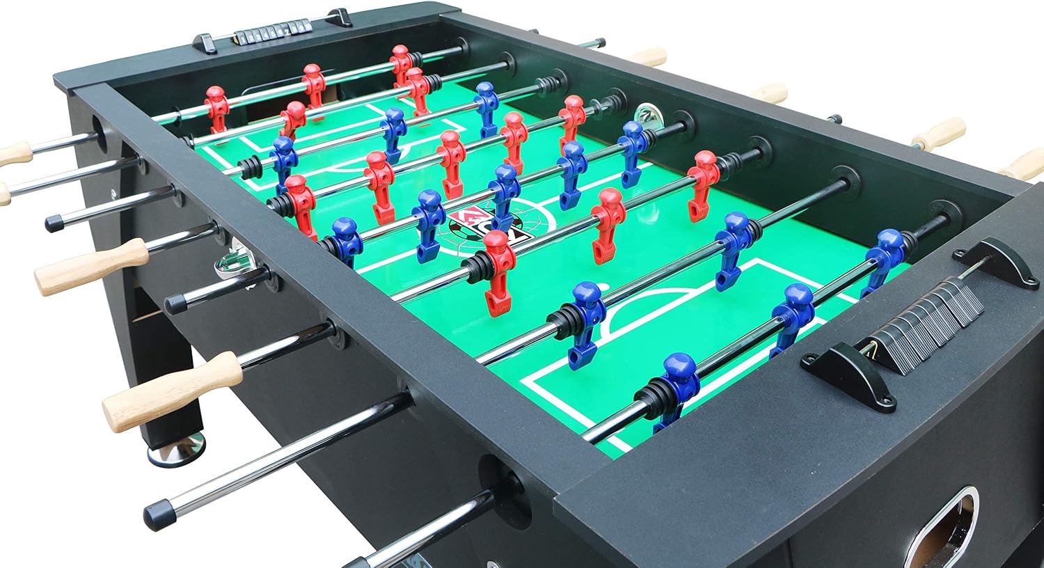 KICK Legend 55" Foosball Table (Jet Black) – Professional Full-Size Indoor Game Table