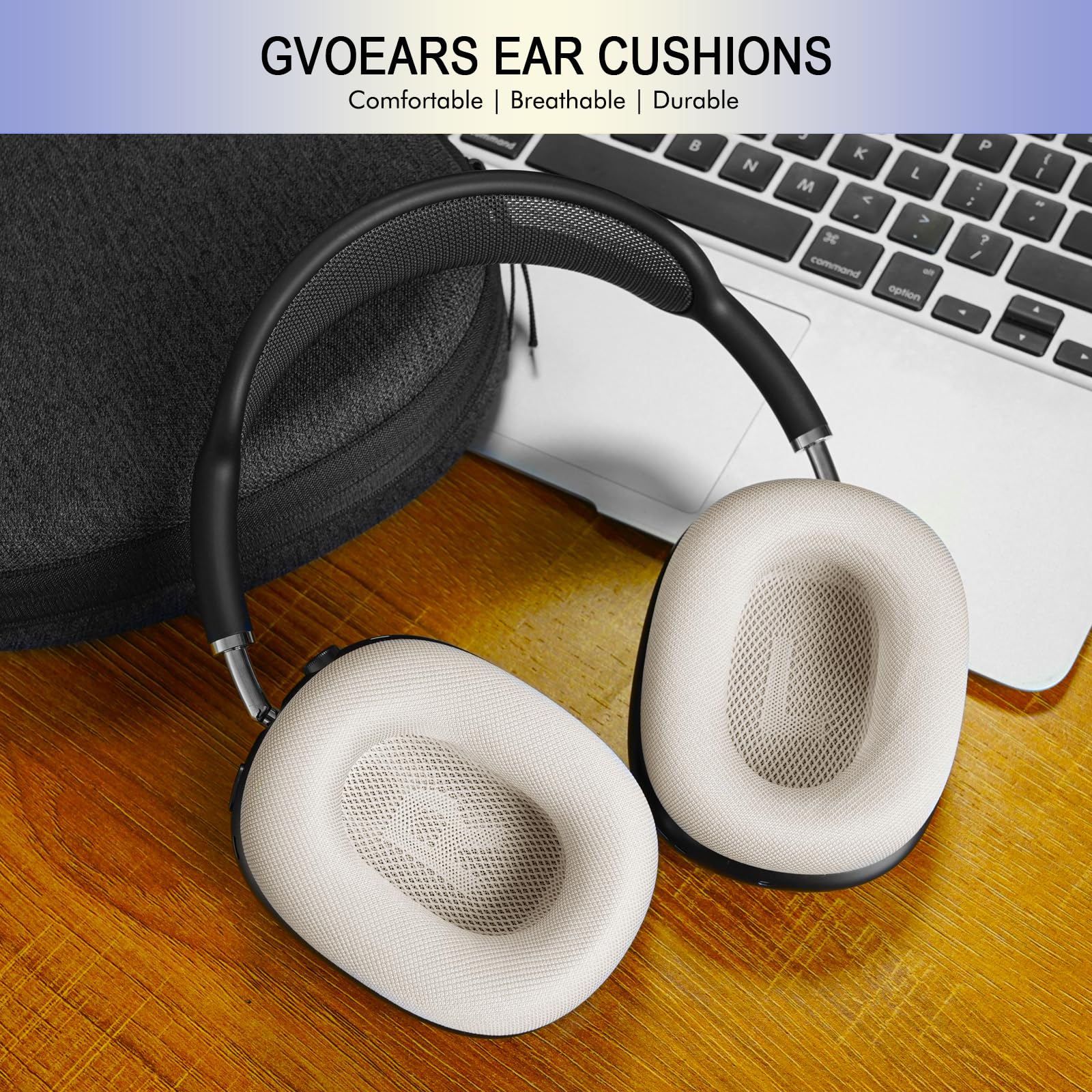 Ear Cushions for AirPods Max - Mesh Fabric Ear Cups Cover Replacement - Upgraded Cushion for Apple Air Pods Max Headphones (Green)