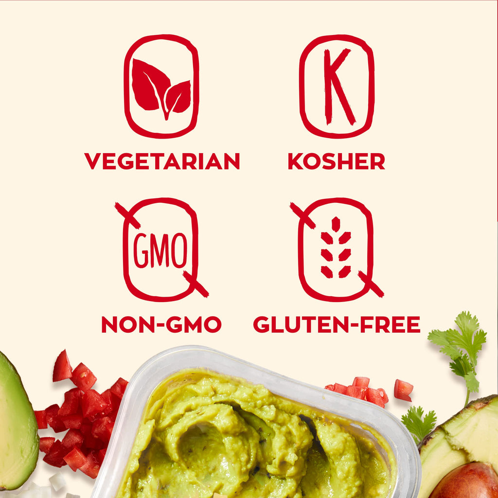 Sabra Snackers Guacamole Dip with Rolled Tortilla Chips, 2.8 Oz - Individual Guacamole Cup for On the Go Snack Packs -Dairy-Free, Kosher & Gluten-Free