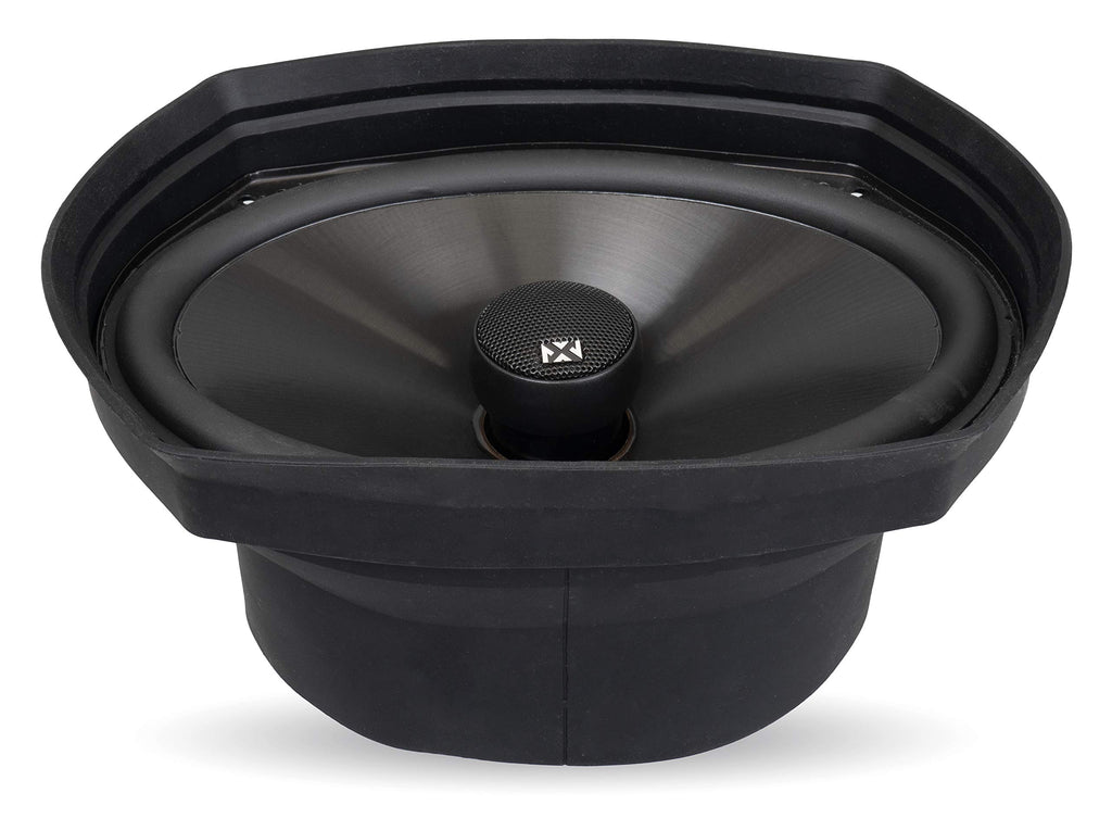 NVX XBAF525 2 Piece Universal 5.25” Silicone Rubber Speaker Baffles with Self Adhesive Foam Base Pad