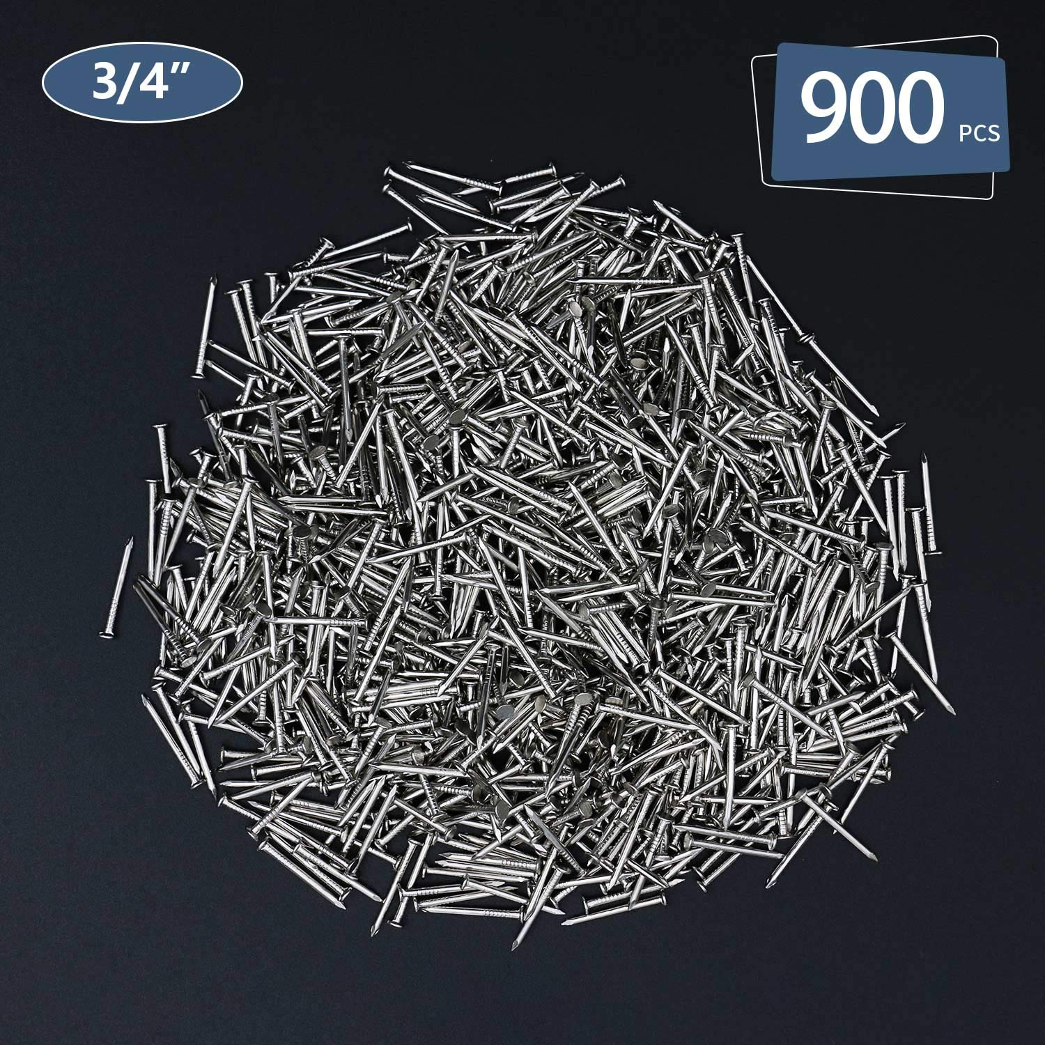 240pcs Gold Hardware Nails, 1-1/2” × 14 Ga Brass Plated Wood Nails, Nails for Hanging Wall Decor, Finishing Nails, Picture Hanging Nails, Wall Nails, Roofing Nails