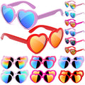 Kids Sunglasses Bulk, Kids Sunglasses Party Favors for Age 3-8, UV400 Protection Neon Kids Sunglasses Bulk for Boys Girls (12Pack-heart sunglasses)