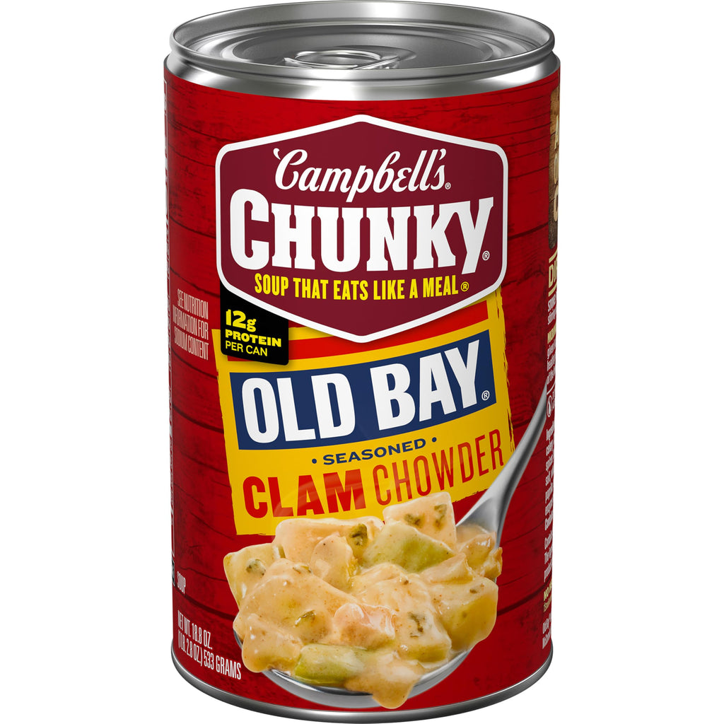 Campbell's Chunky Soup, Healthy Request New England Clam Chowder, 18.8 Ounce Can (Case Of 12)