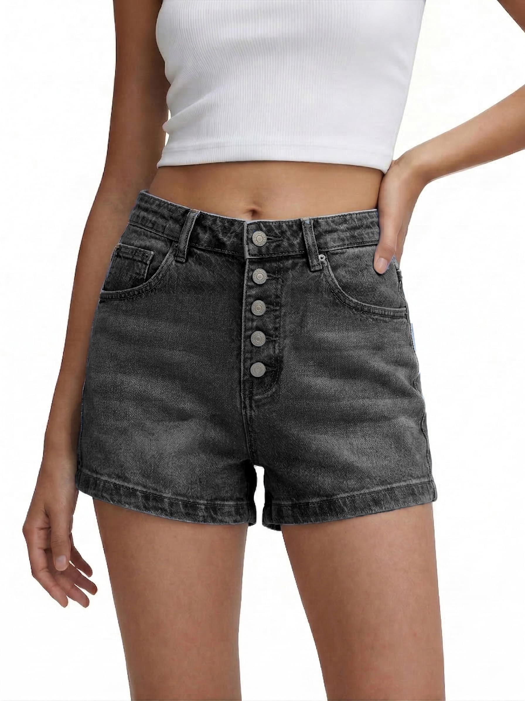 SANMM Jean Shorts Womens Summer Stretchy Denim Casual Hot Short Jorts 2026