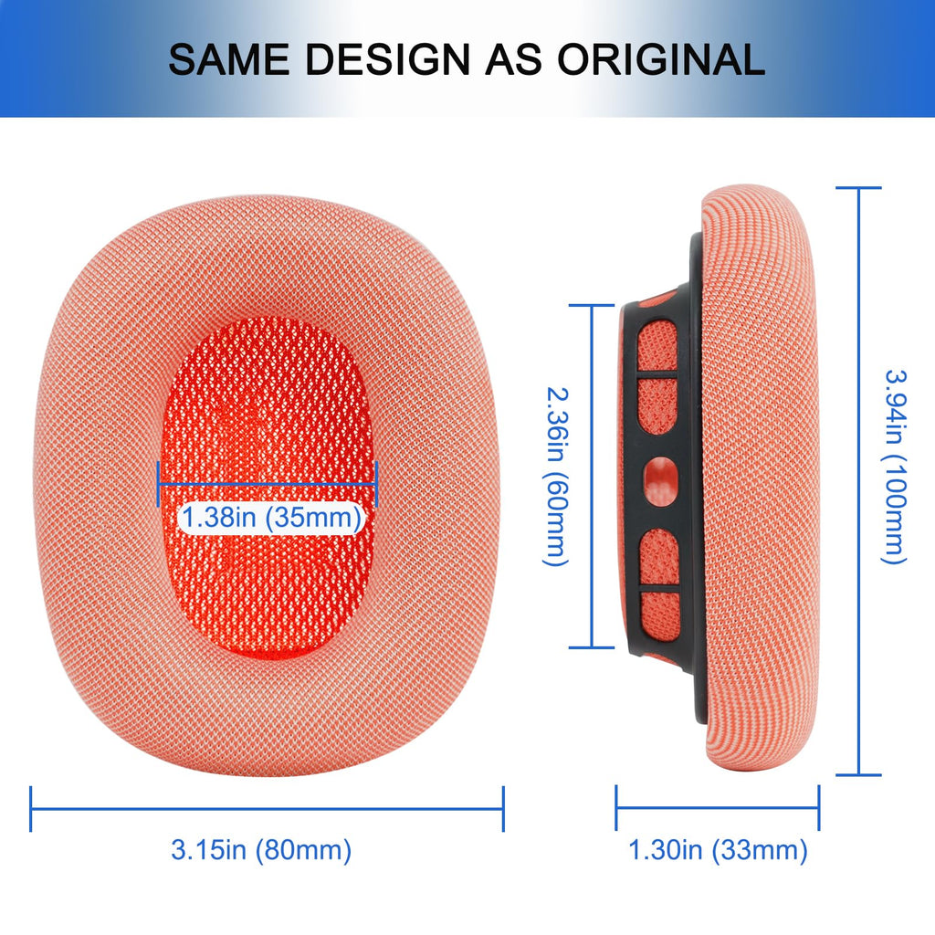 Ear Cushions for AirPods Max - Mesh Fabric Ear Cups Cover Replacement - Upgraded Cushion for Apple Air Pods Max Headphones (Green)