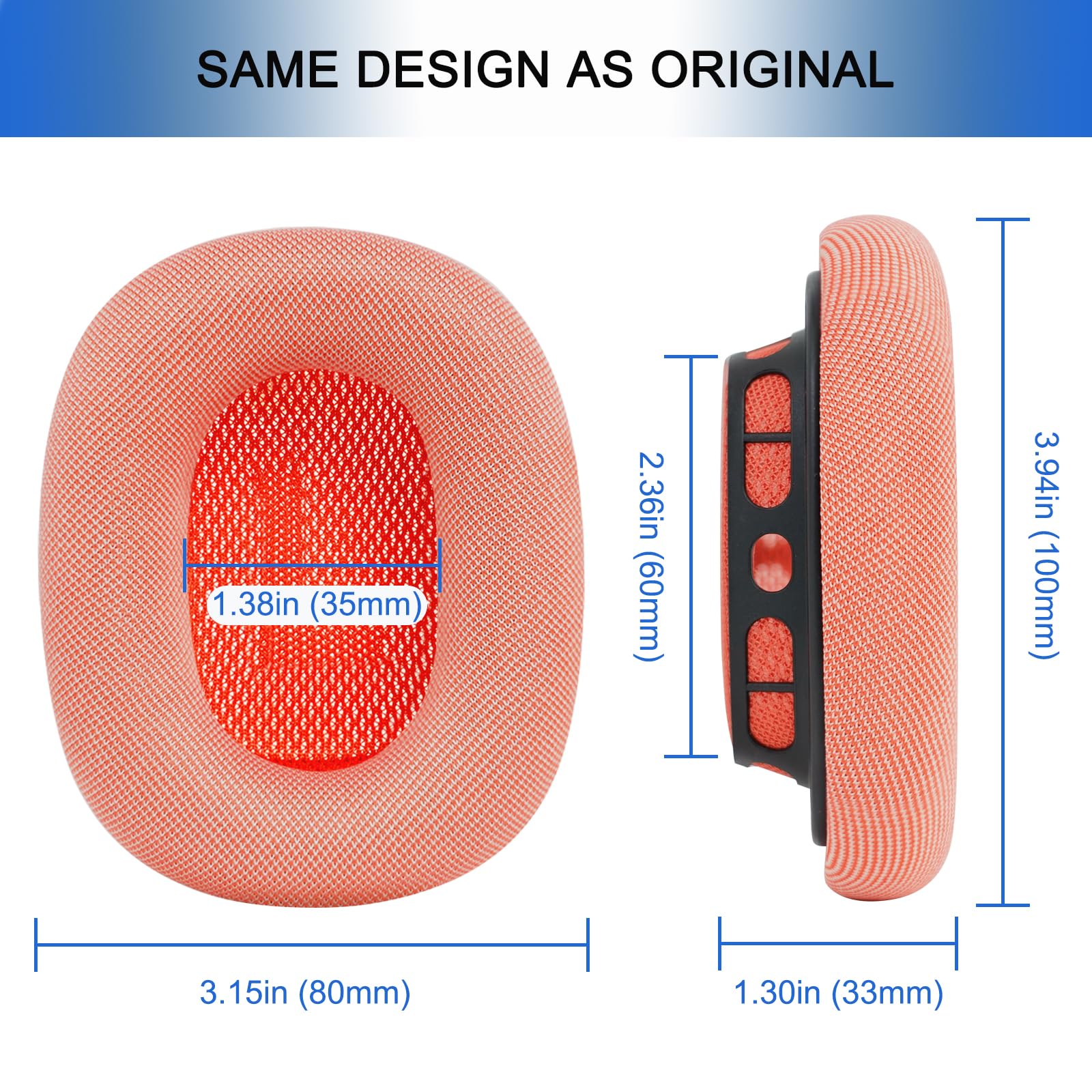 Ear Cushions for AirPods Max - Mesh Fabric Ear Cups Cover Replacement - Upgraded Cushion for Apple Air Pods Max Headphones (Green)