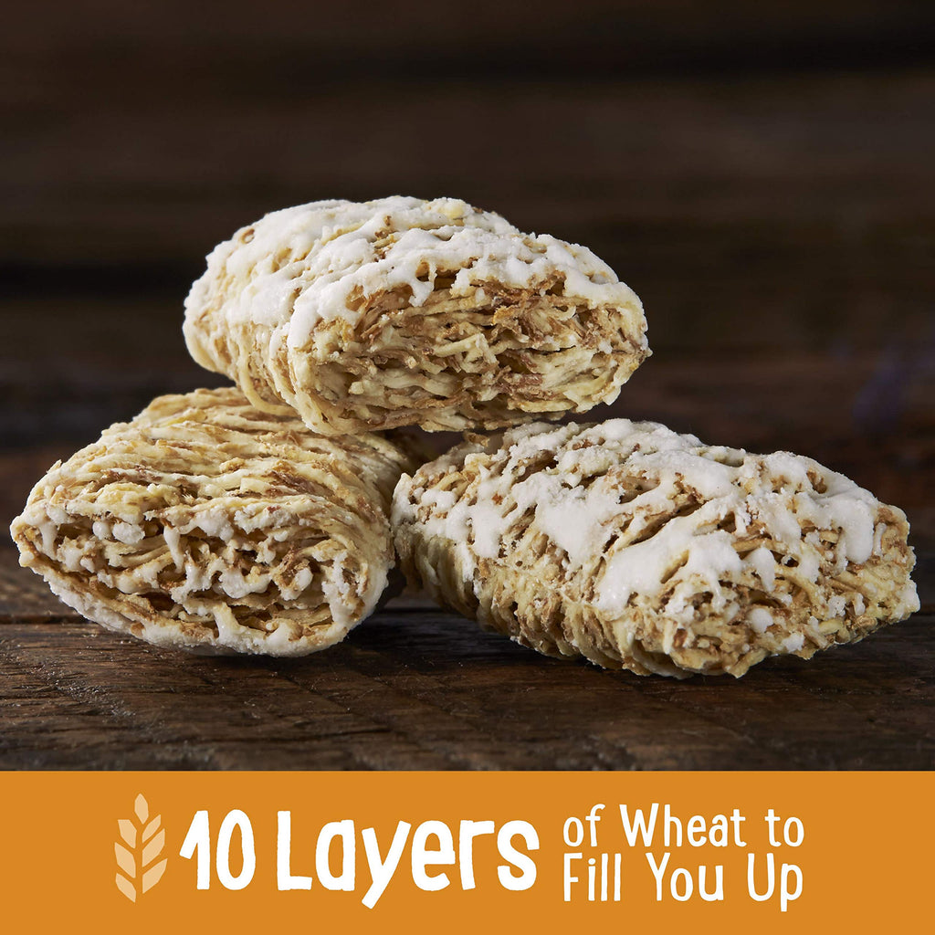 Kellogg's Frosted Mini-Wheats Cold Breakfast Cereal, High-Fiber, Whole Grain, Family Size, Original, 24oz Box (1 Box)