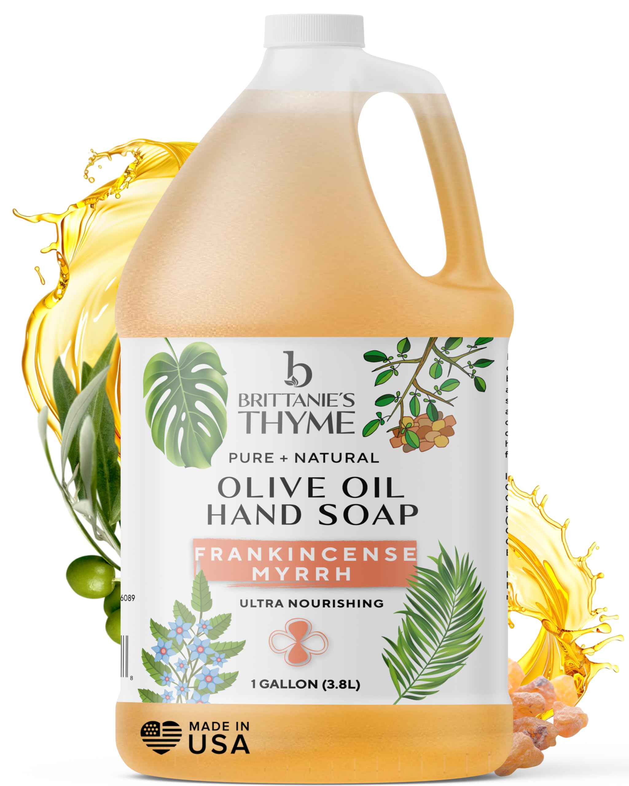 Brittanie’s Pure Castile Liquid Soap Refill, Bergamot Lime, 12 Ounce | Dish Soap, Hair & Body, Home, Gentle and Pure, Made with Natural Luxurious Oils, Vegan & Gluten Free Non-GMO