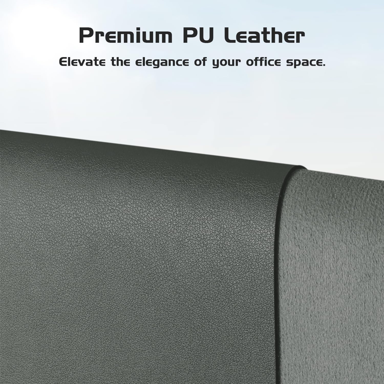 Aothia Leather Desk Pad Protector - Large Mouse Pad, Office Mat, Non-Slip PU Leather Blotter, Laptop Desk Pad, Waterproof Writing Pad for Office and Home (Beige, 38" x 13.7")