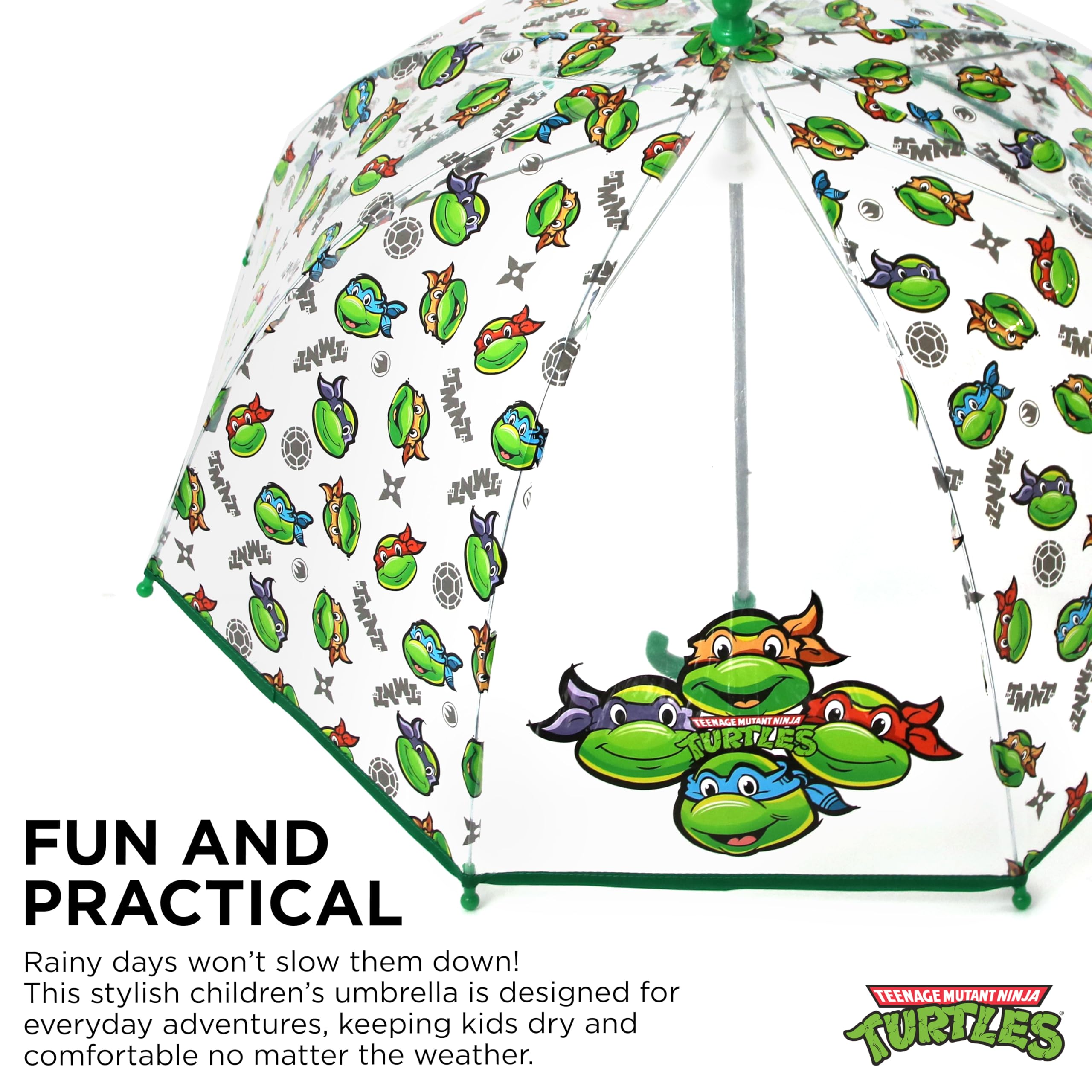 ABG Accessories Kids Umbrella for Boys and Girls Dome clear bubble umbrellas for Rain Windproof & Transparent with Easy Grip Handle Ages 3-10