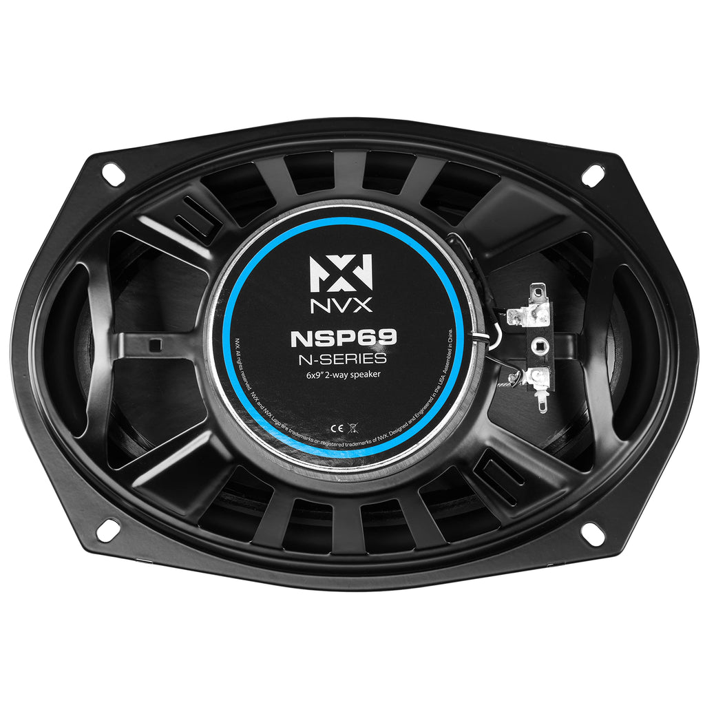 NVX NSP35 3.5" Car Speakers, 200W Max, 70W RMS, 2-Way Coaxial w/Silk Dome Tweeters & Built-in X-Overs, Easy to Install in Cars/Trucks/Doors (Pair)