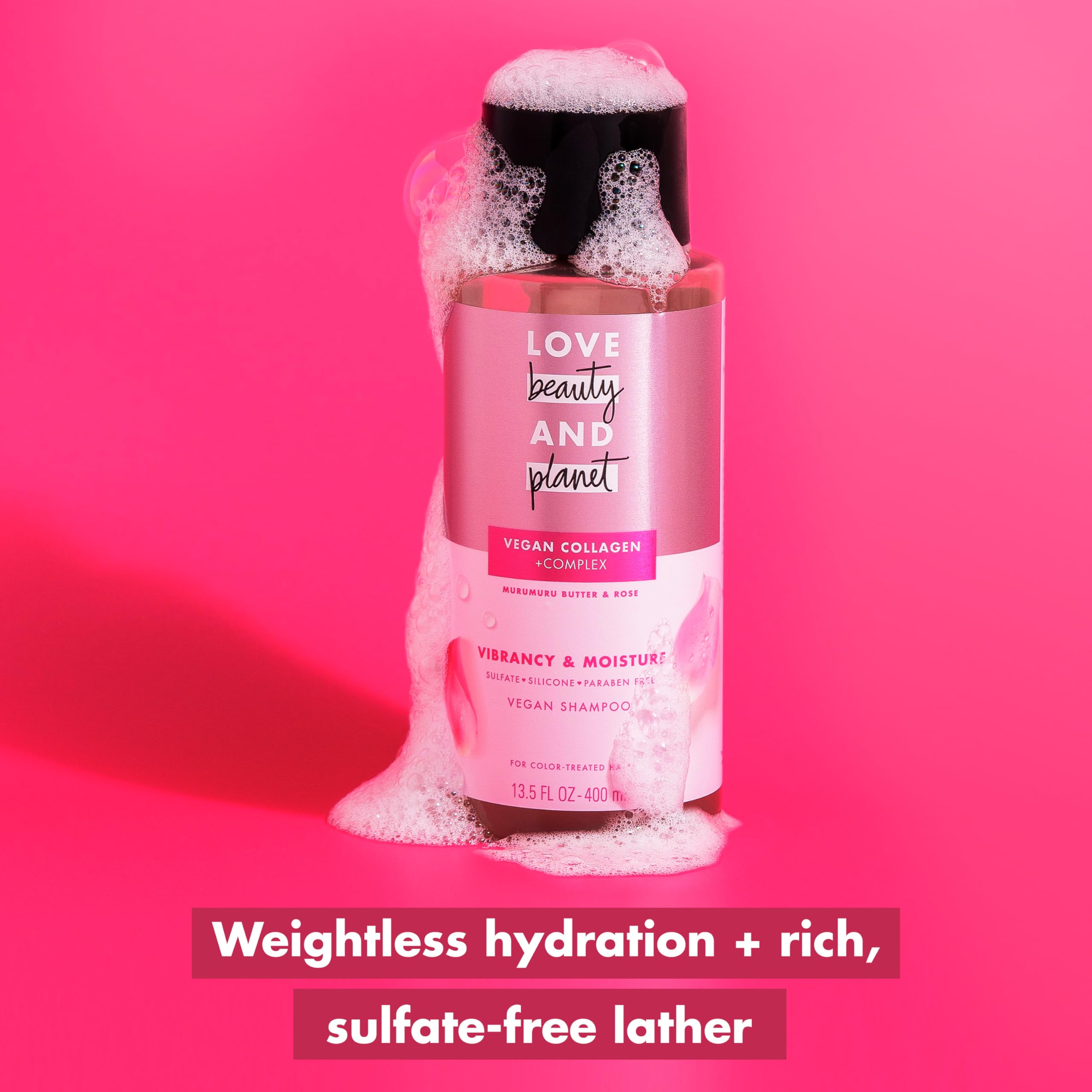 Love Beauty and Planet Weightless Volume Shampoo with Hylauronic acid Coconut Water & Mimosa Flower for Thin and Fine Hair 13.5 oz