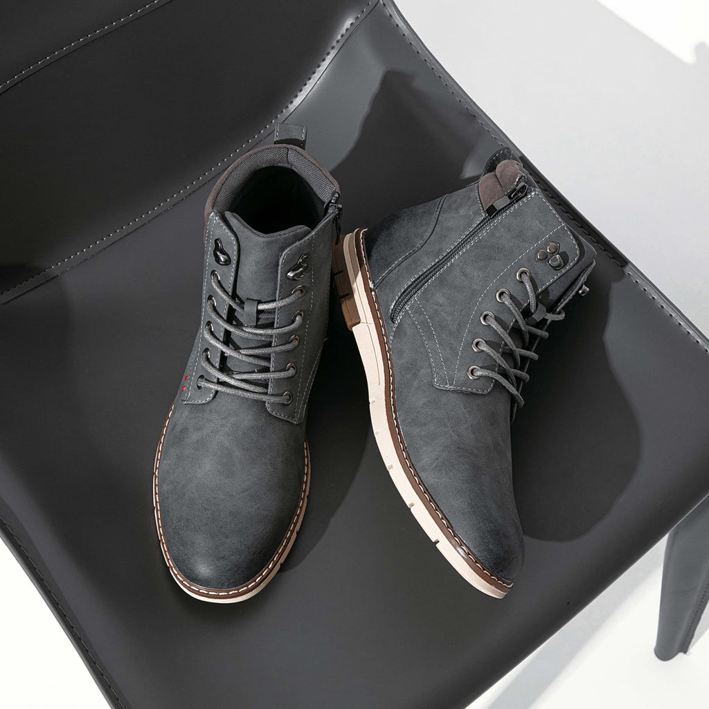 Vostey Boots for Men Casual Dress Shoes Fashion Waterproof Men's Motorcycle Boots