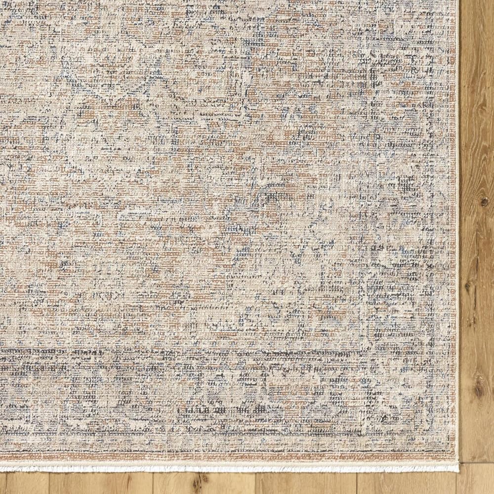 Livabliss x Galey Alix Maria Elena III Vintage Medallion Area Rug, 5'3" x 7' (5' x 7'), Brown