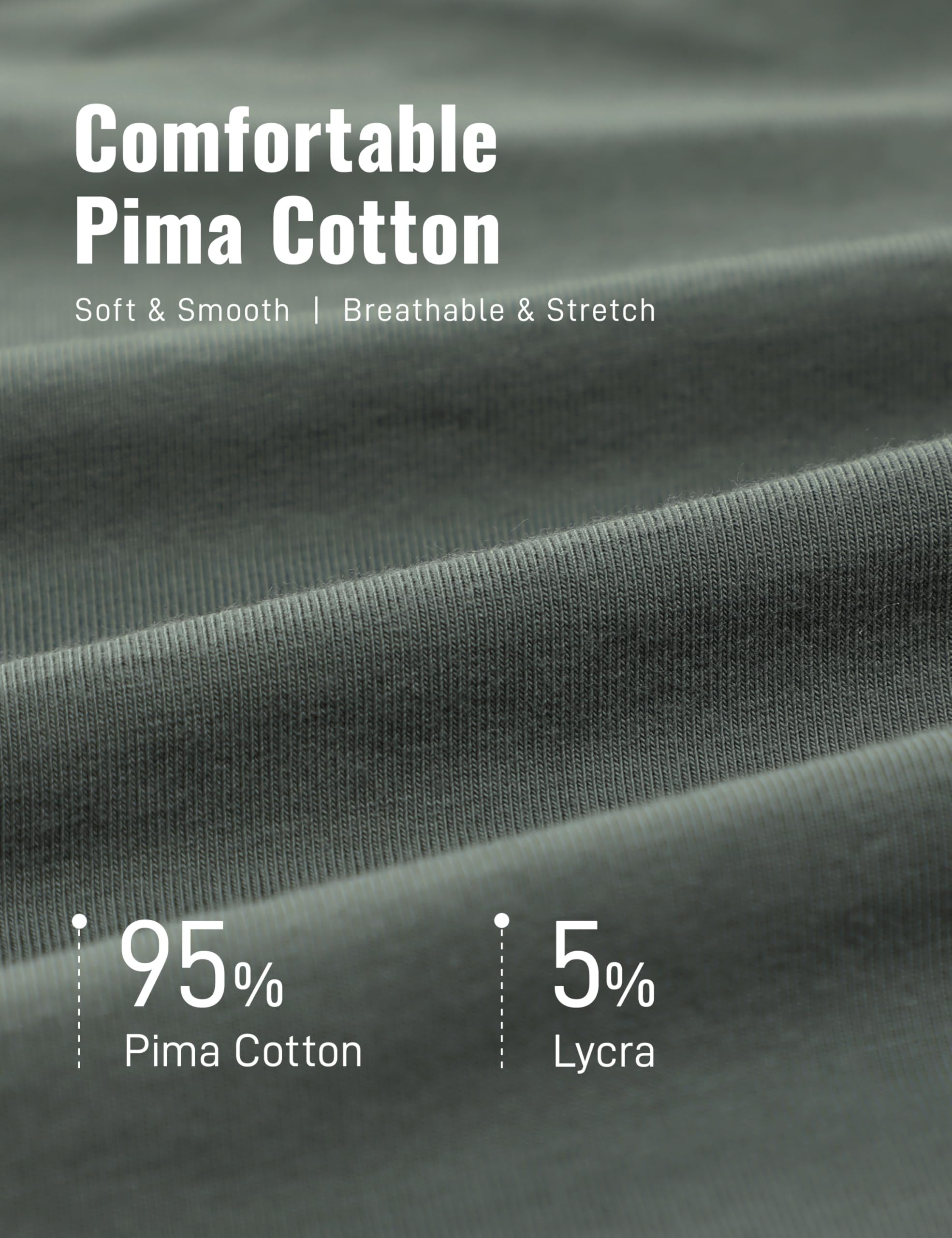 CRZ YOGA Pima Cotton Shirts for Men - Short Sleeve Casual Crewneck T-Shirts Breathable Workout Daily Tee Tops