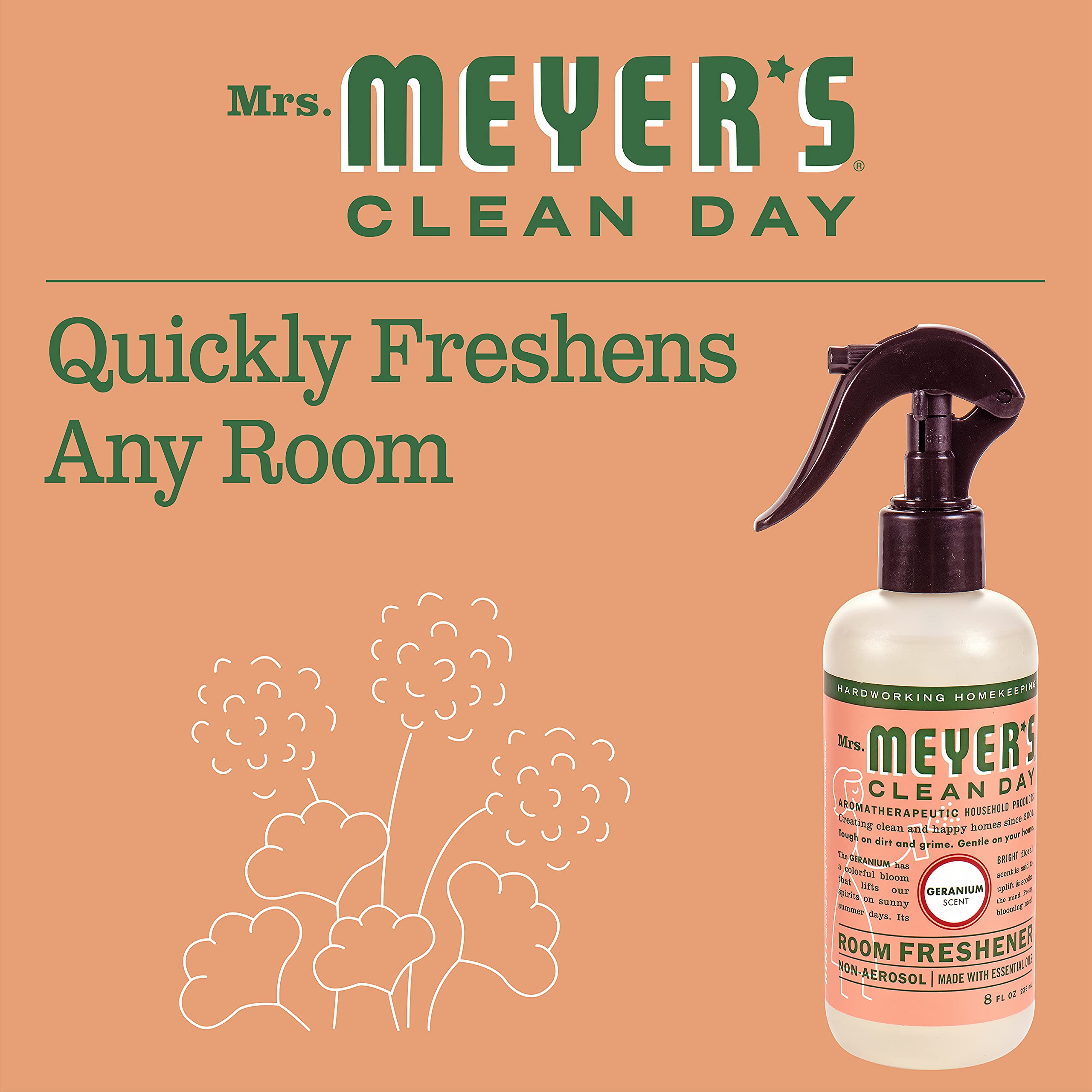 MRS. MEYER'S CLEAN DAY Liquid Hand Soap Fall Seasonal Variety, 1 Acorn Spice, 1 Mum, 1 Apple Cider, 1 Lemon Verbena, 1 Basil, 1 Lavender, 12.5 OZ Each, (1 Variety Pack)