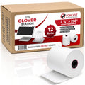 Clover Station Receipt Paper Rolls 3 1/8" x 230' (06 Pack) – Thermal Paper for Clover Station & Duo C505, Compatible P100 P500 P550 – BPA Free POS Printer Paper